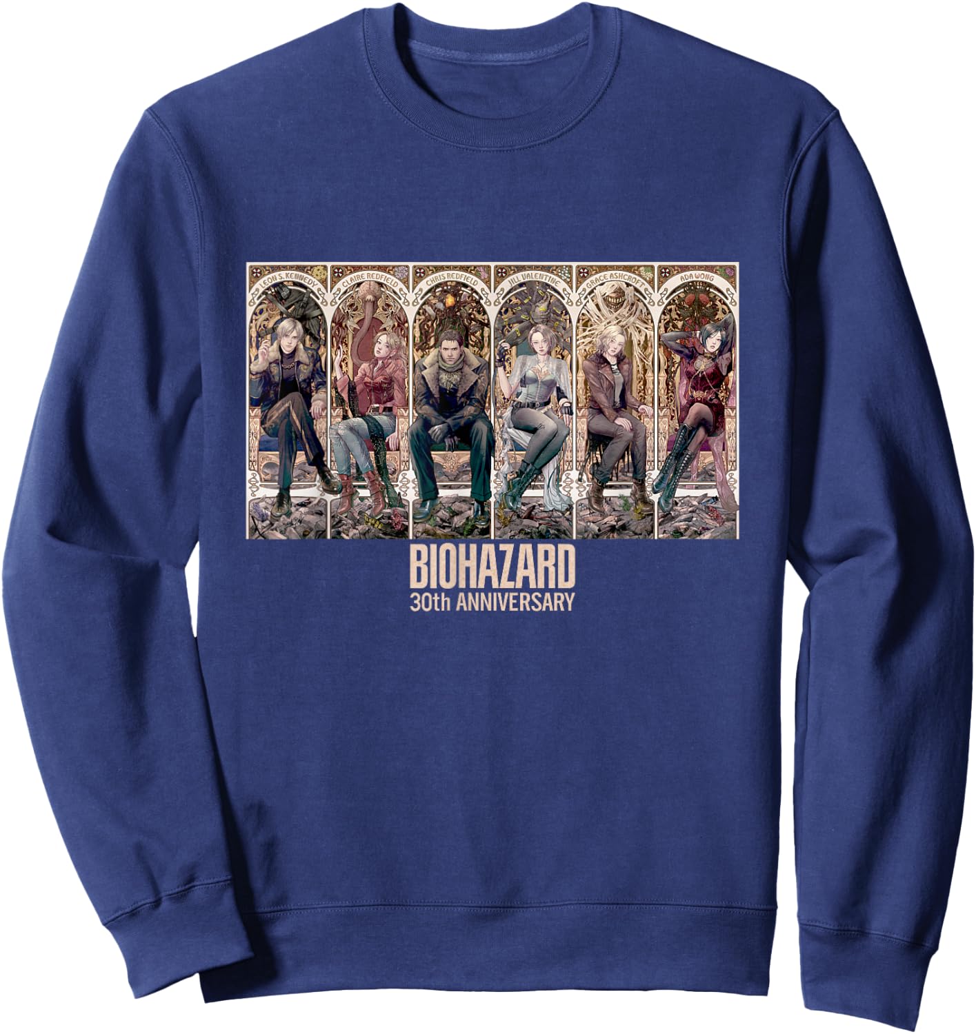 Resident Evil 30th Anniversary Key Art FP Sweatshirt - Sweatshirt | Navy