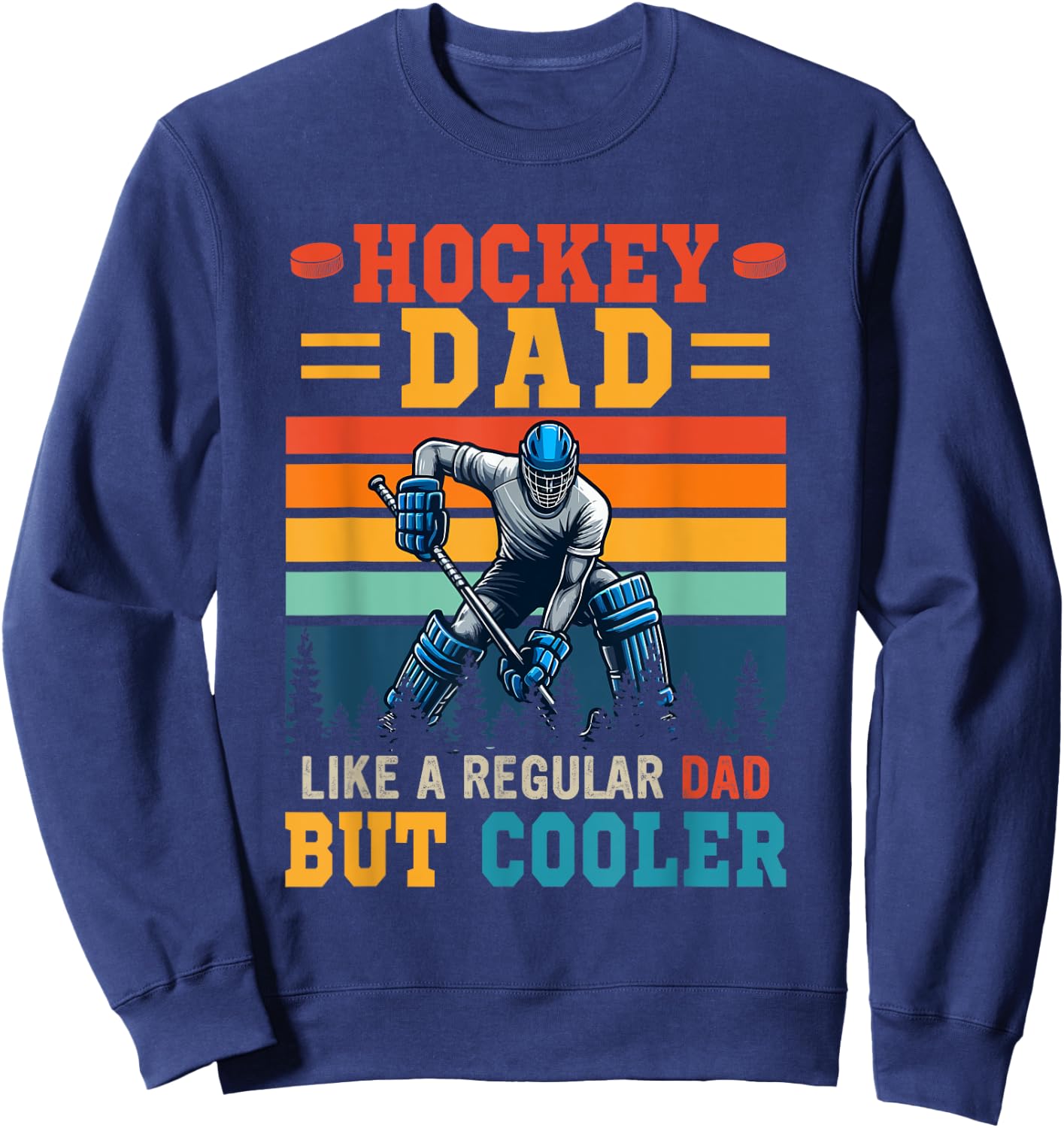 Hockey Dad Definition Cooler Vatertag Spieler Liebhaber Sweatshirt - Sweatshirt | Navy