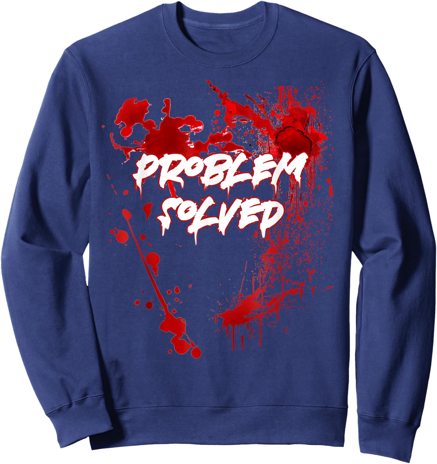 Problem Solved Halloween Sweatshirt - Sweatshirt | Navy