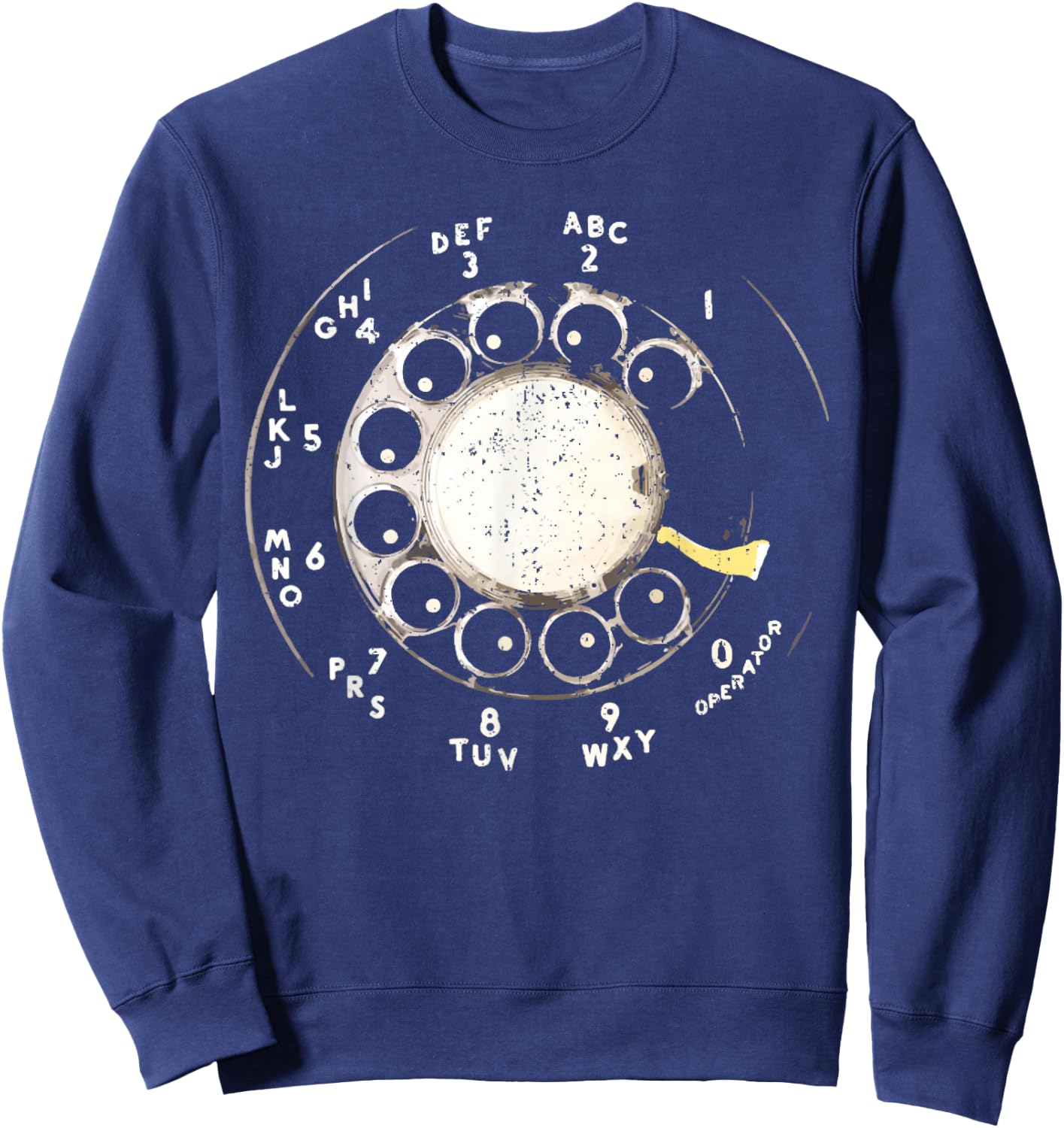 Vintage Rotary Dial Telephone Rotary Phone Sweatshirt - Sweatshirt | Navy