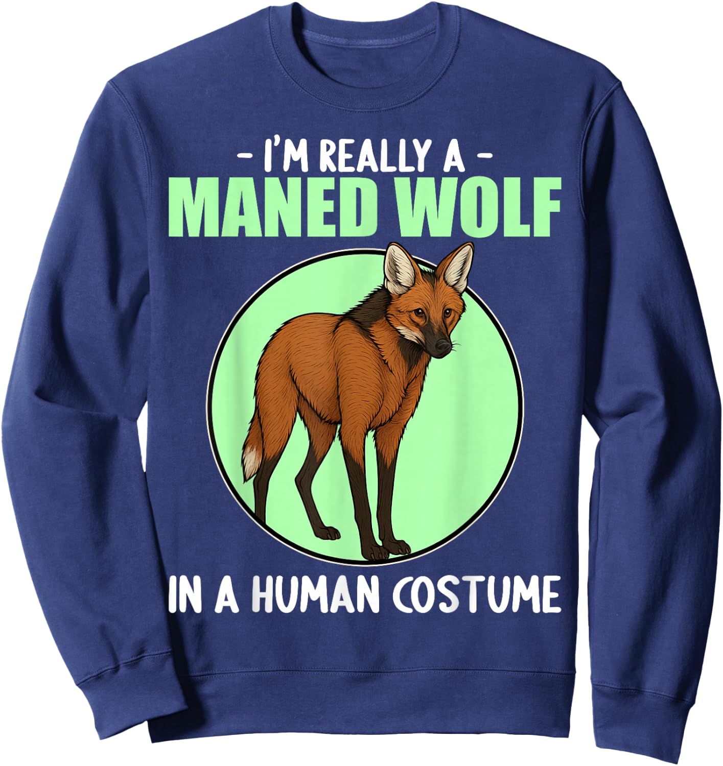 Maned Wolves Maned Wolf Sweatshirt - Sweatshirt | Navy