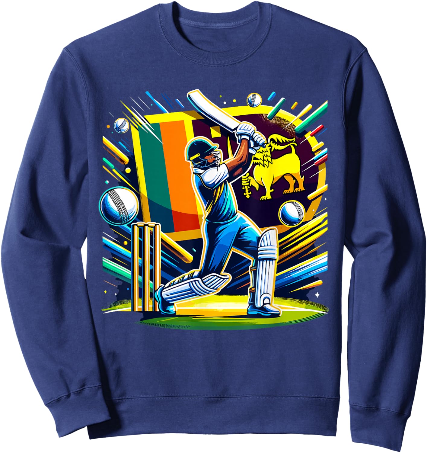 Sri Lankan Cricket Jersey 2024 , Black, S Sweatshirt - Sweatshirt | Navy