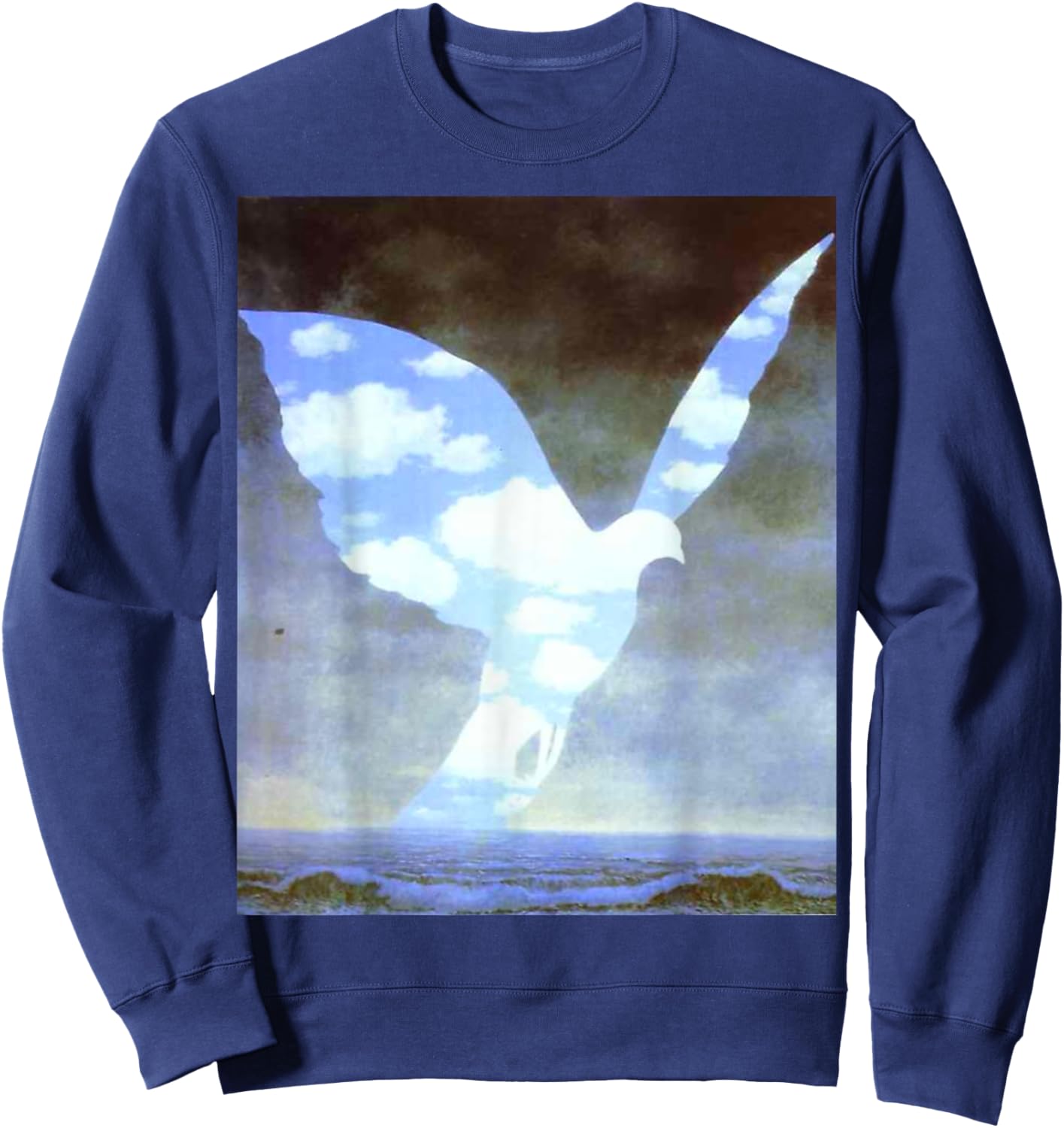 Handsome Shirts:Magritte 5 Sweatshirt - Sweatshirt | Navy