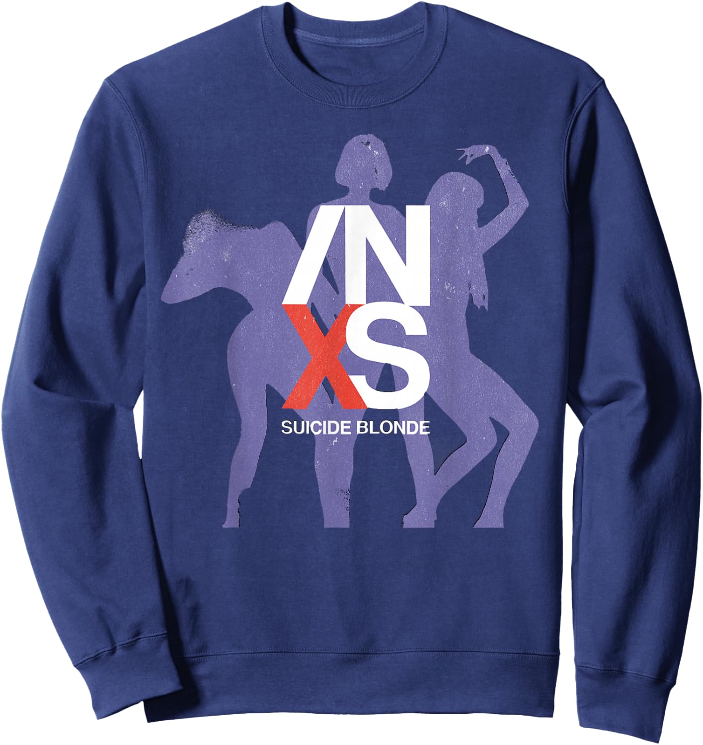 INXS – Suicide Blonde Dancers , Black, S Sweatshirt - Sweatshirt | Navy