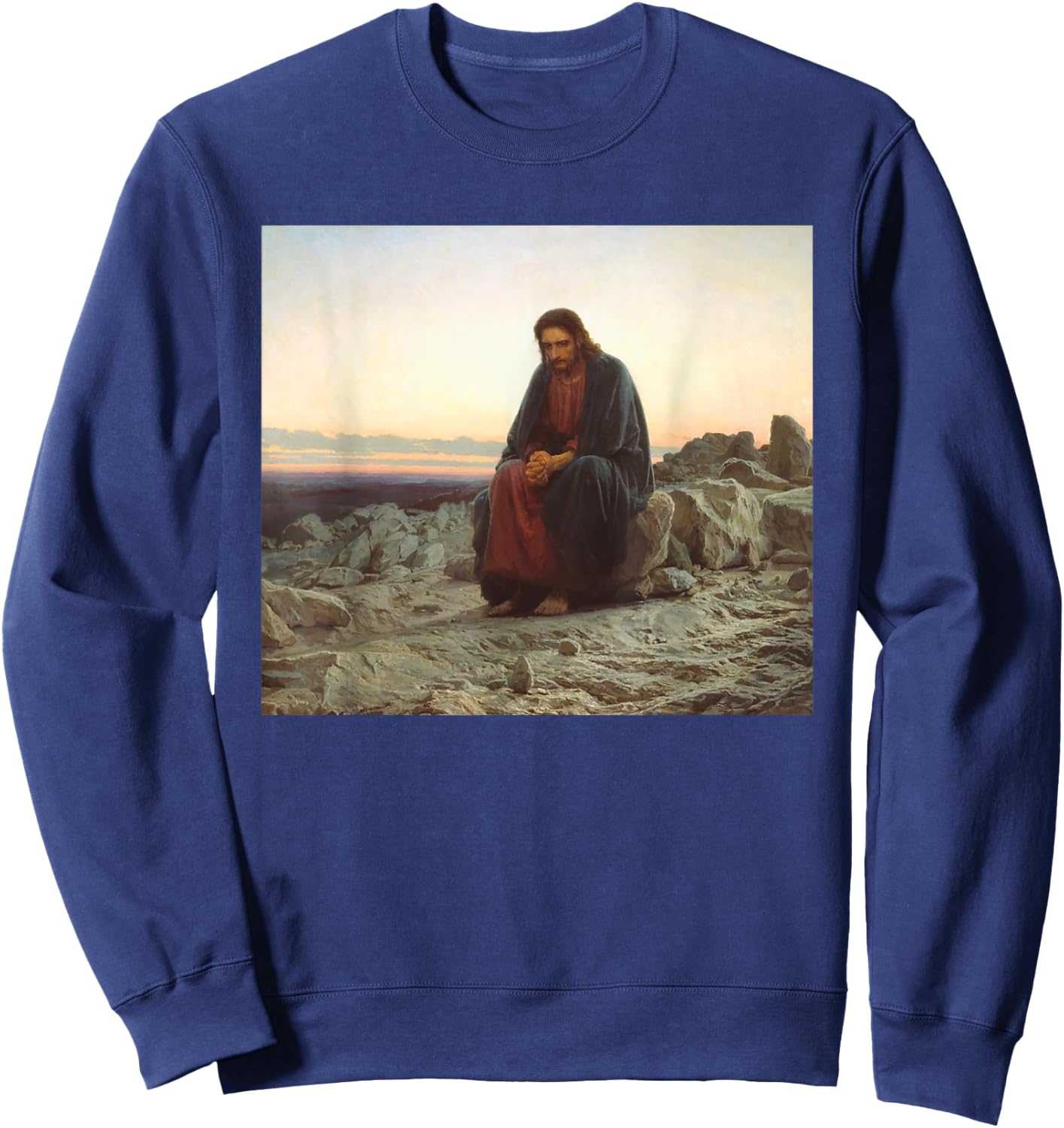Christ in the Wilderness / Desert Sweatshirt - Sweatshirt | Navy