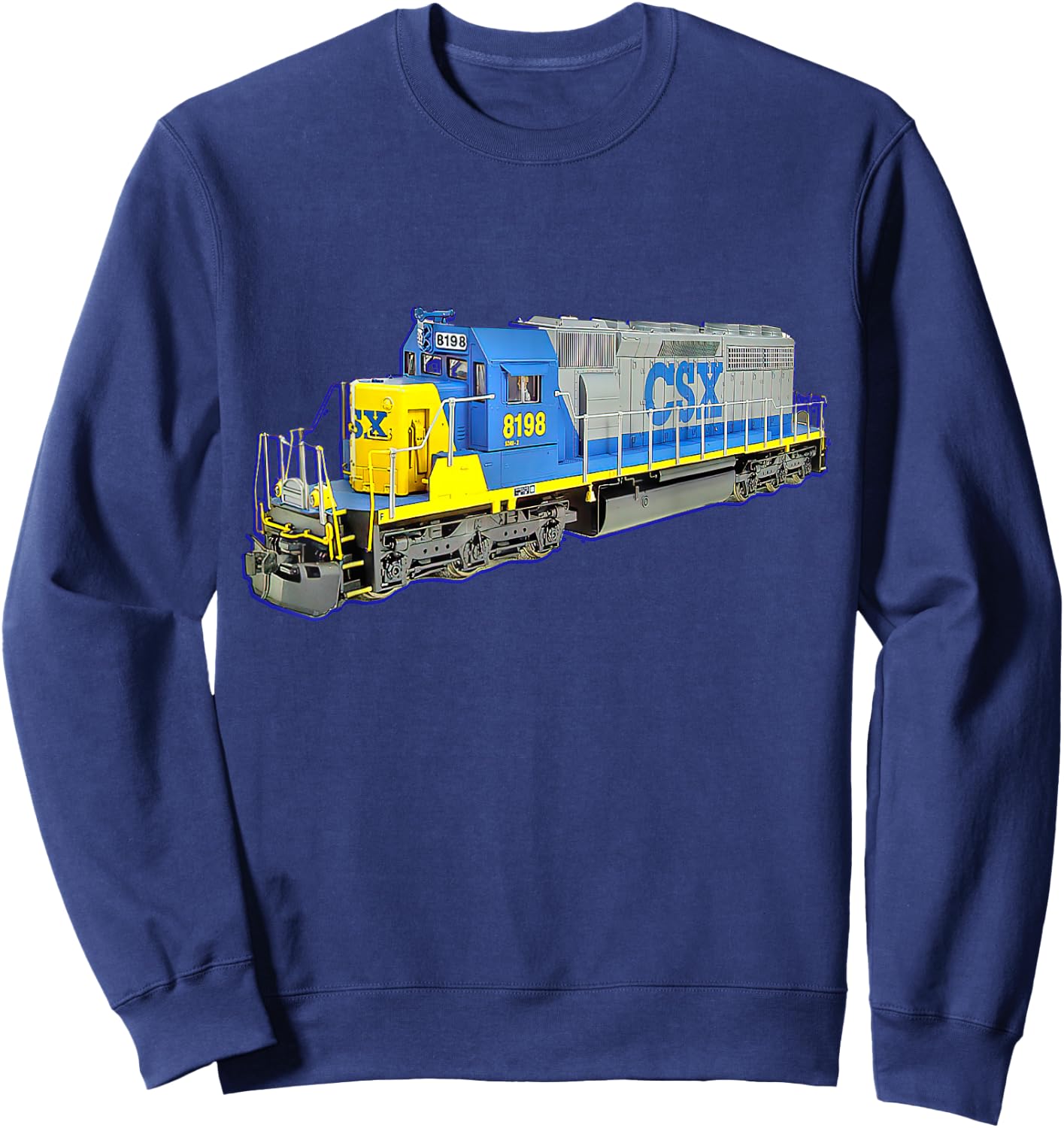 Freight Train CSX Engine Sweatshirt - Sweatshirt | Navy