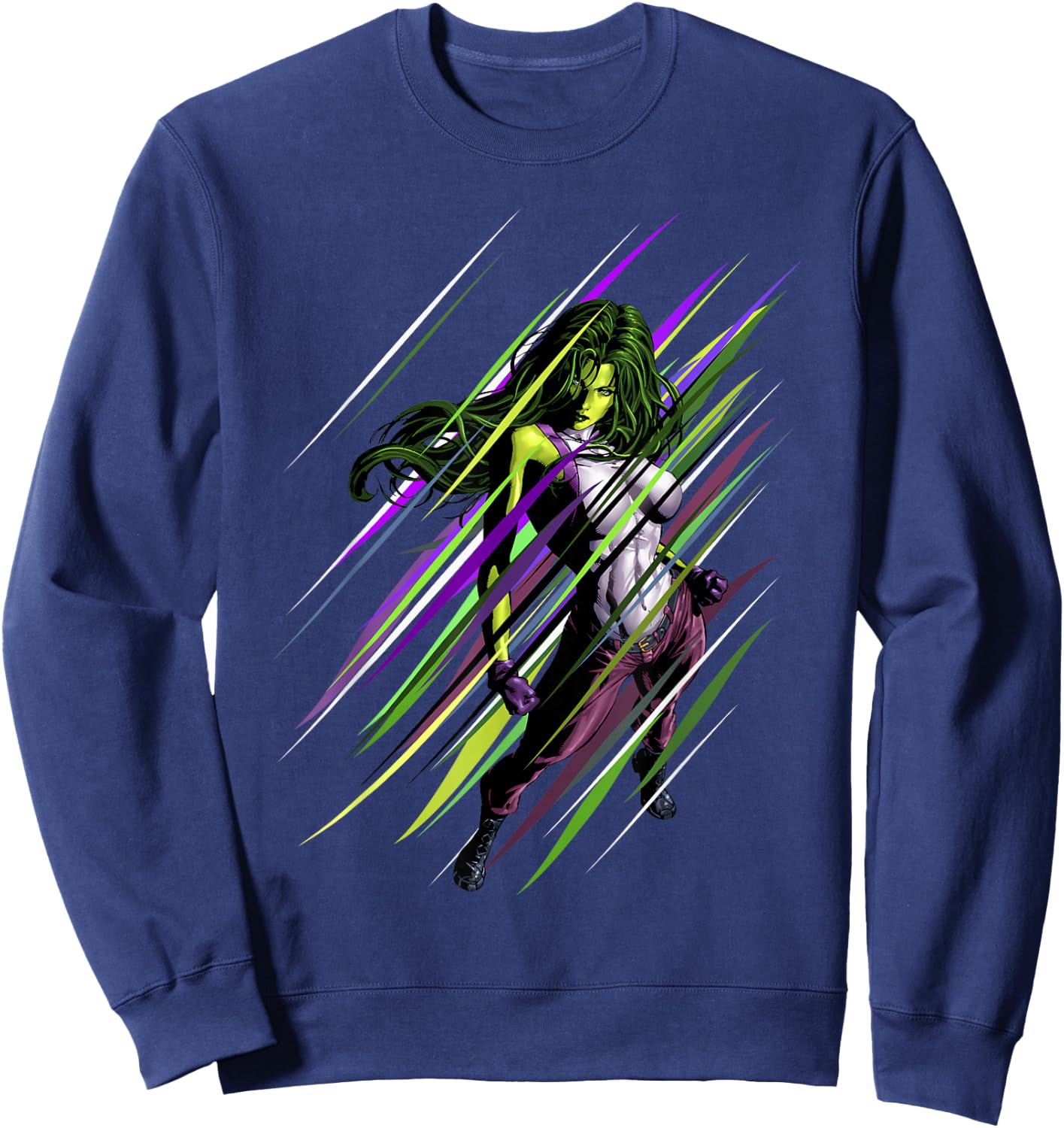 Marvel She-Hulk Lined Portrait Sweatshirt - Sweatshirt | Navy