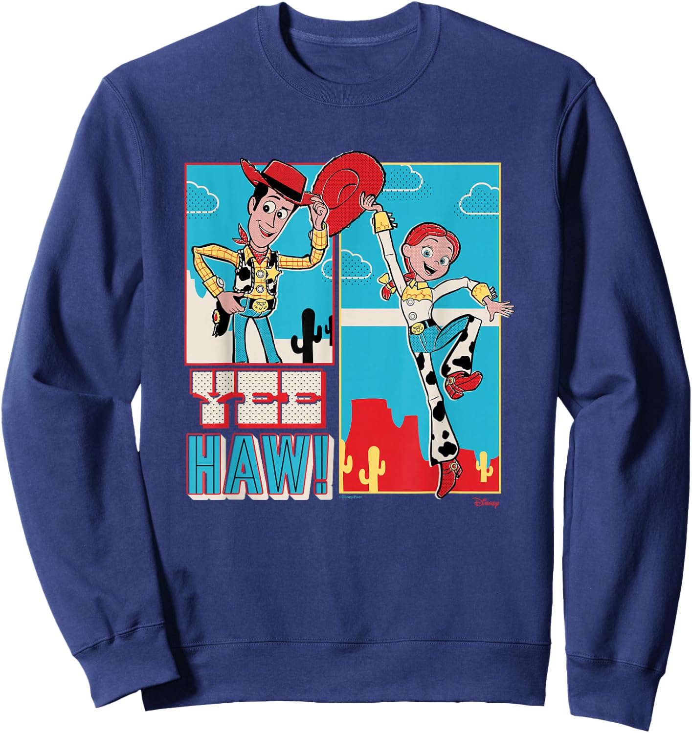 Toy Story - Woody & Jessie Sweatshirt - Sweatshirt | Navy