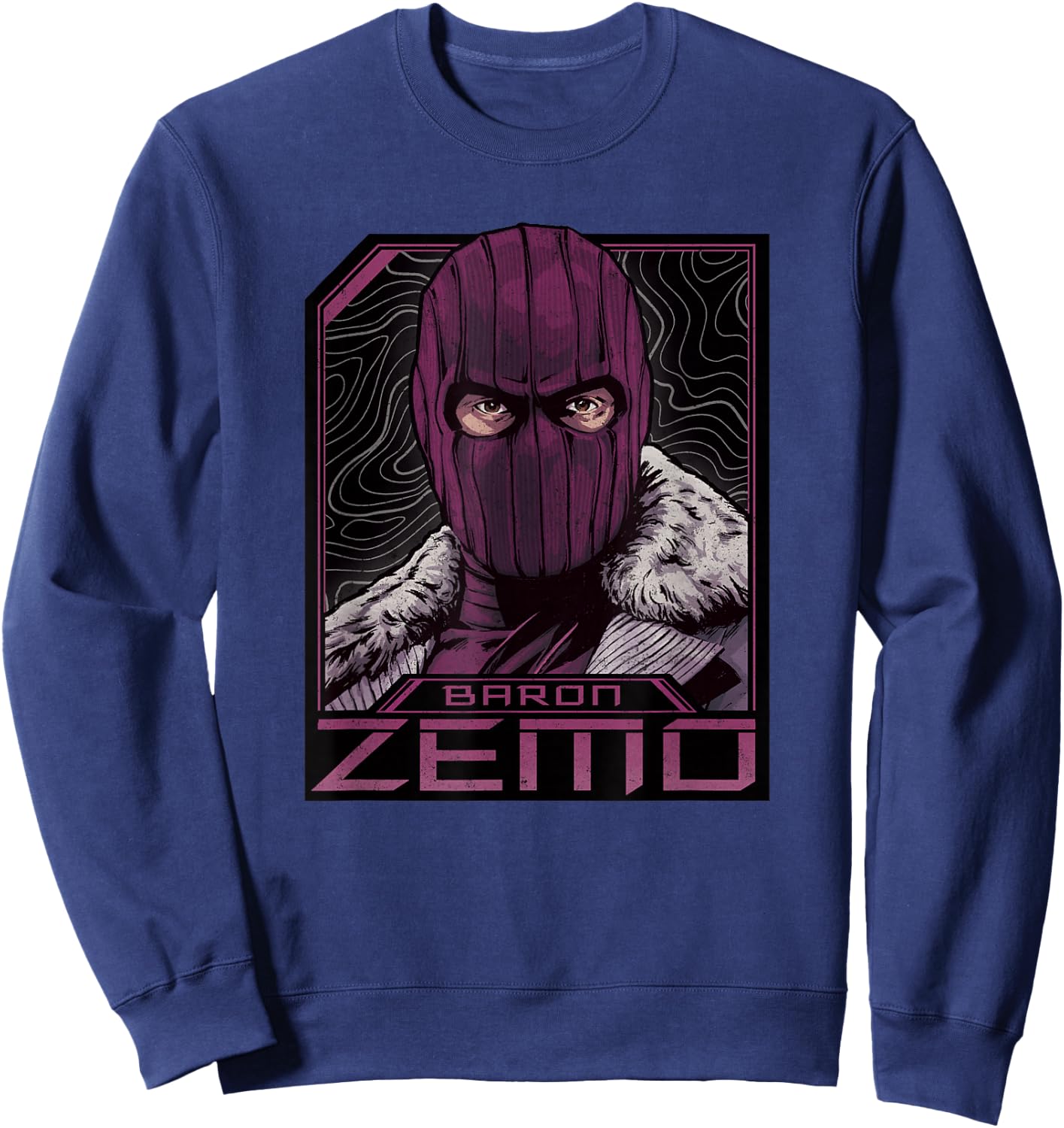Marvel The Falcon and The Winter Soldier Baron Zemo Masked Sweatshirt - Sweatshirt | Navy