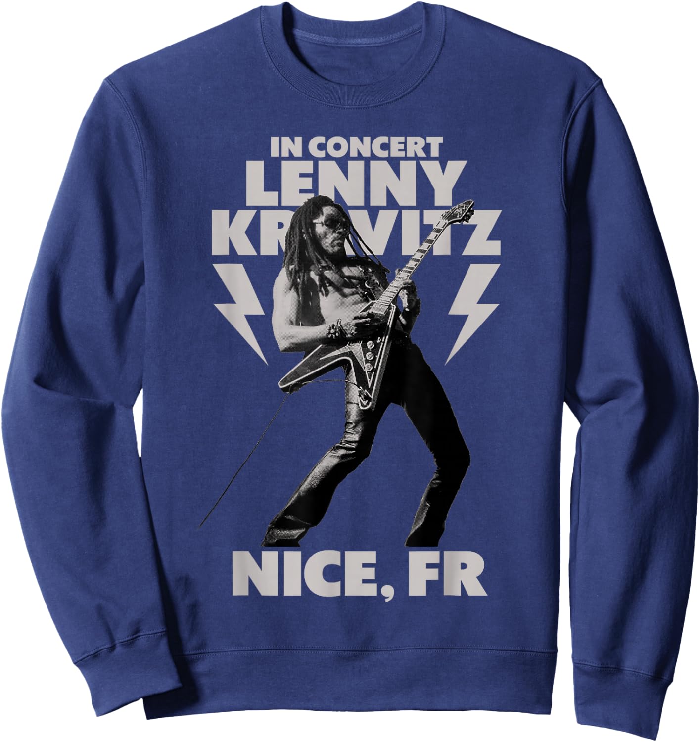 Lenny Kravitz Blue Electric Light Tour 2025 Nice Sweatshirt - Sweatshirt | Navy