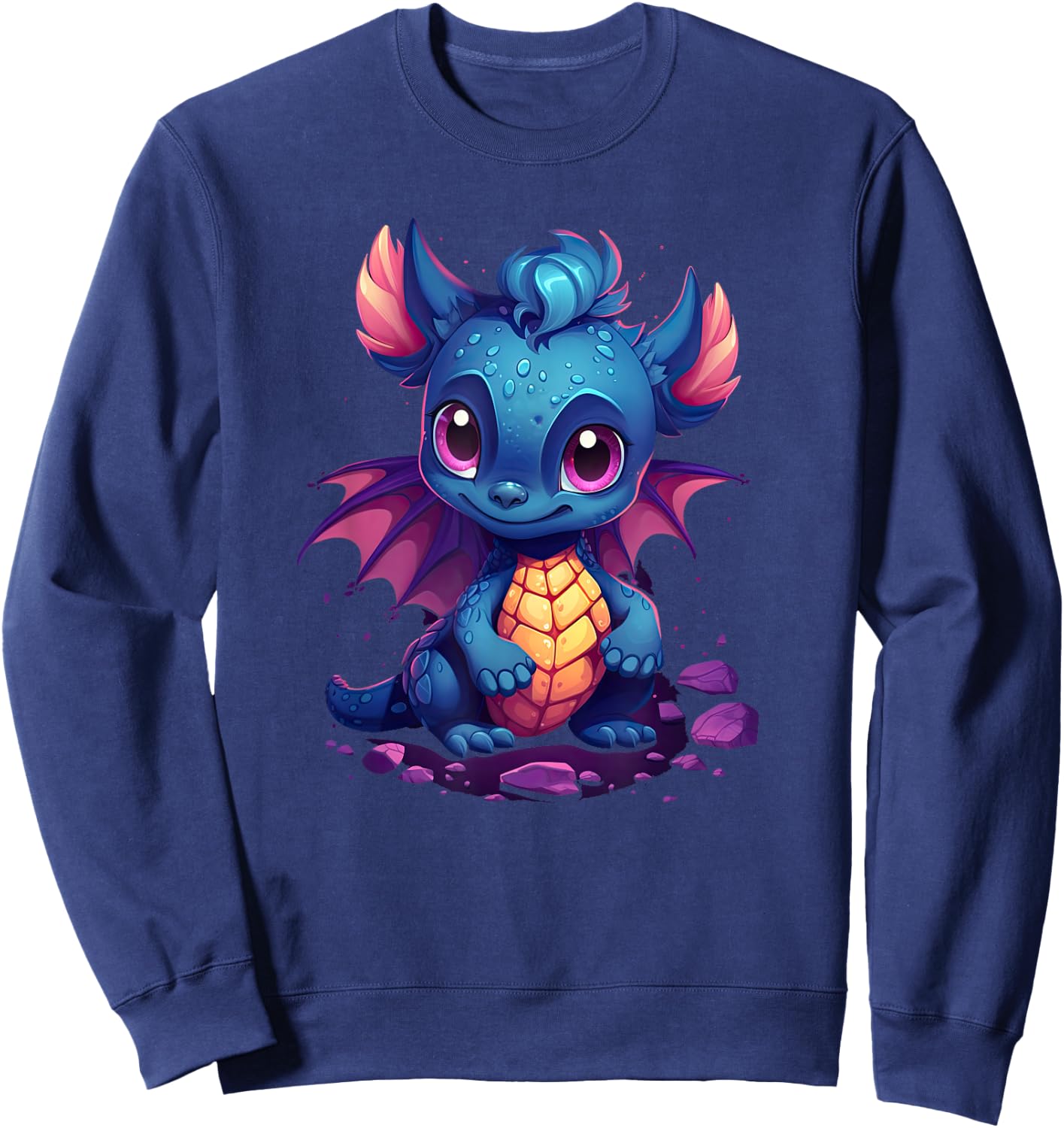 Cute Dragon funny Dragon lover baby Sweatshirt - Sweatshirt | Navy
