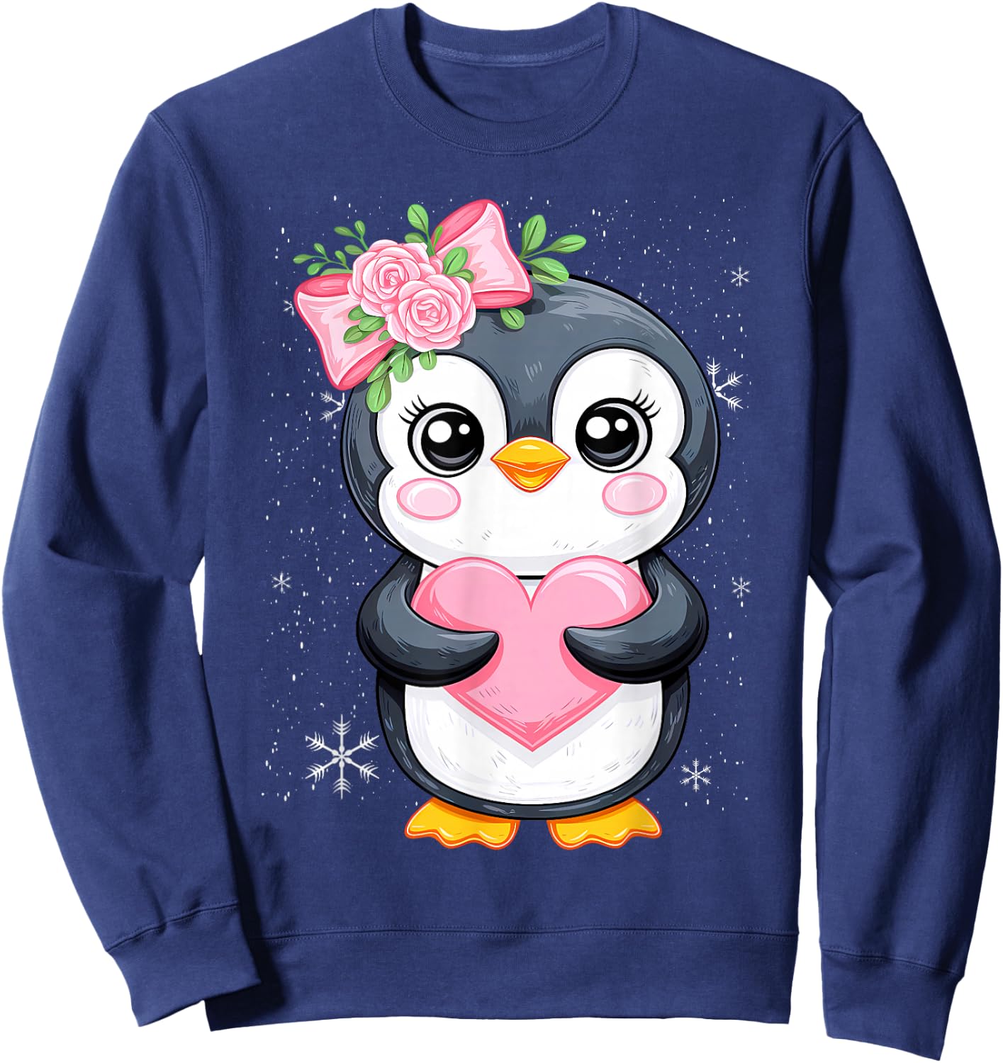 Penguin Lover Women Girl Kids Sweatshirt - Sweatshirt | Navy