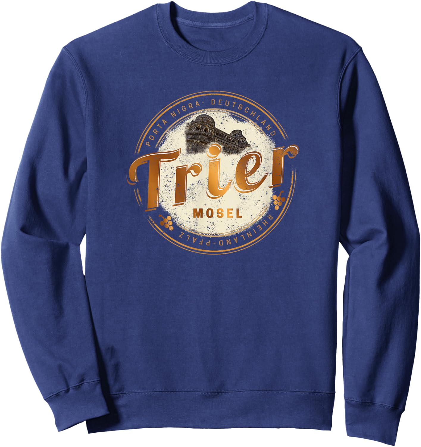 Trier Vintage Mosel Rheinland-Pfalz Deutschland Sweatshirt - Sweatshirt | Navy
