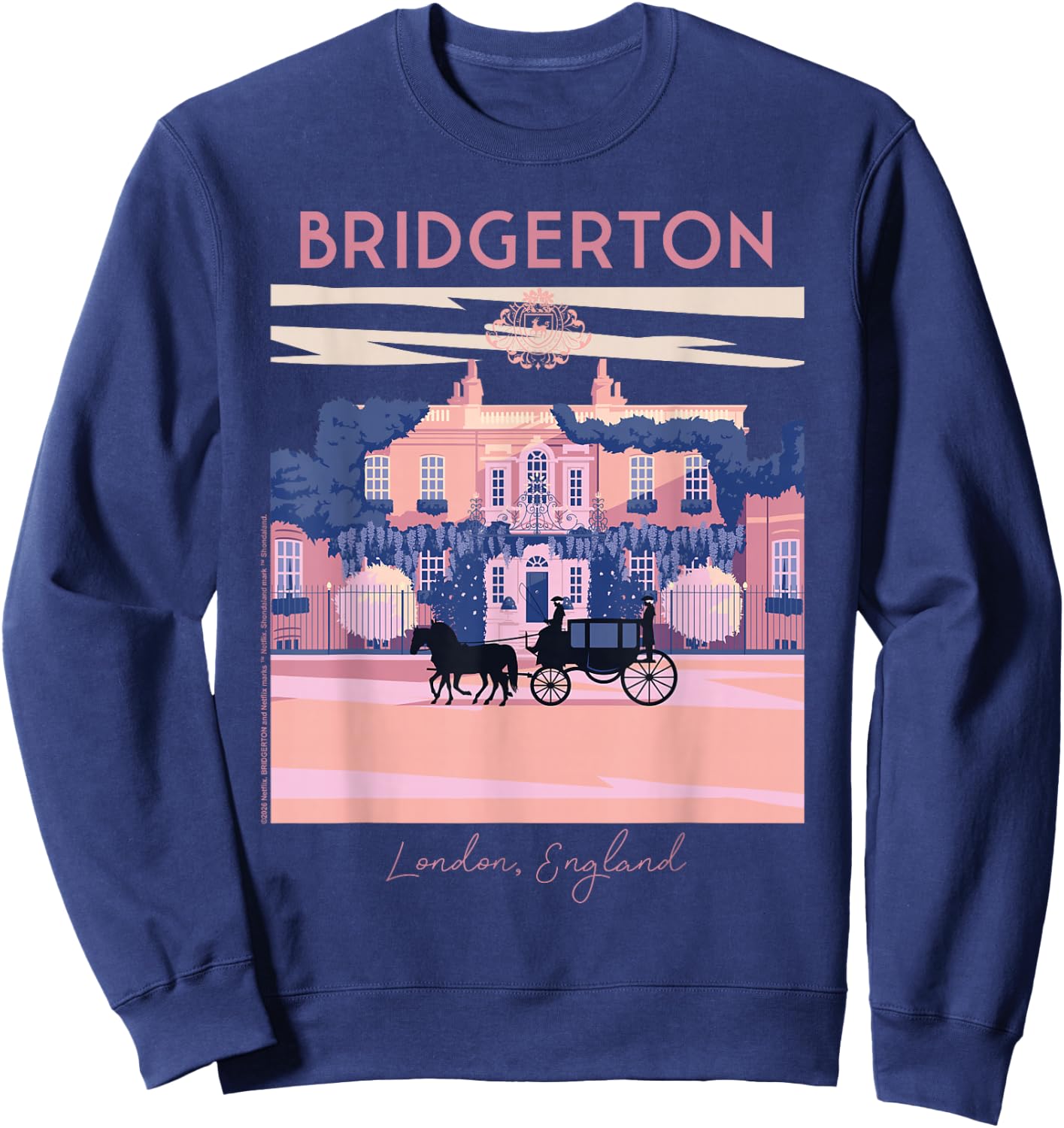 Bridgerton Modern Minimal Offiziell lizenziert Sweatshirt - Sweatshirt | Navy