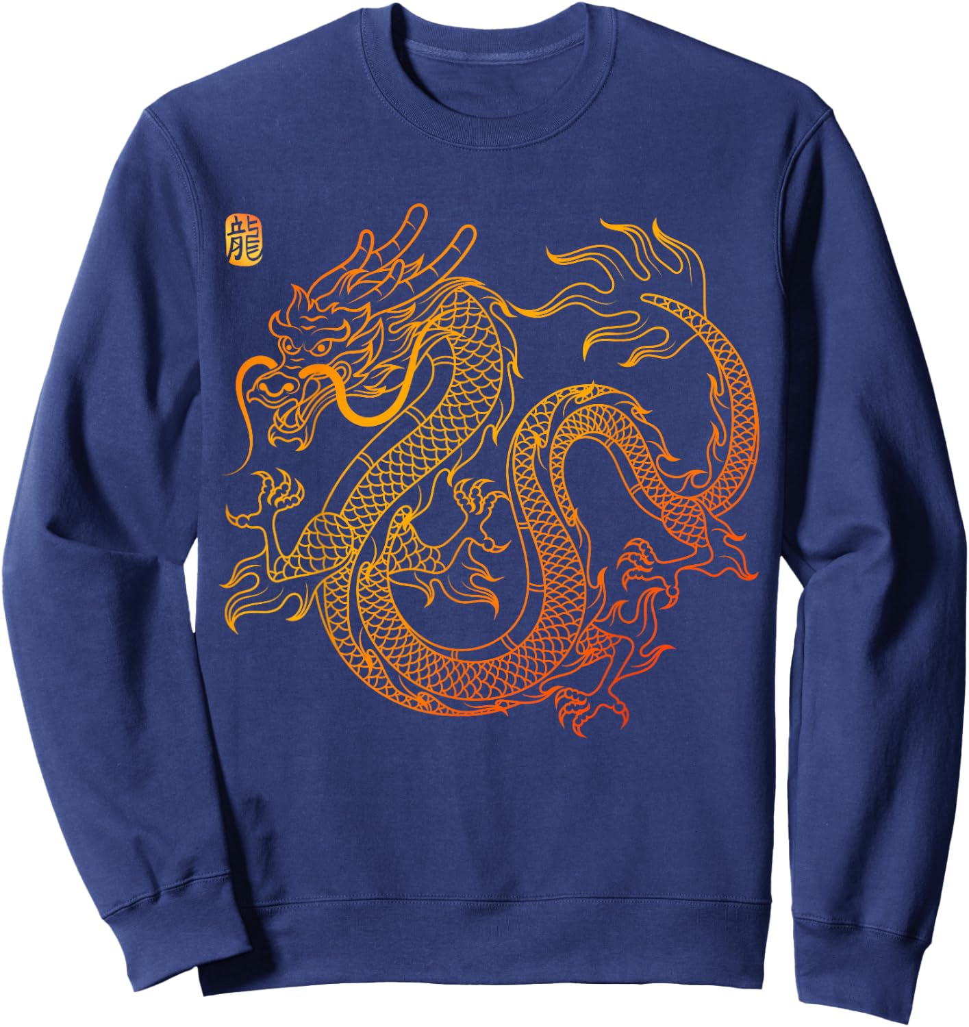 Chinese Dragon Sweatshirt - Sweatshirt | Navy
