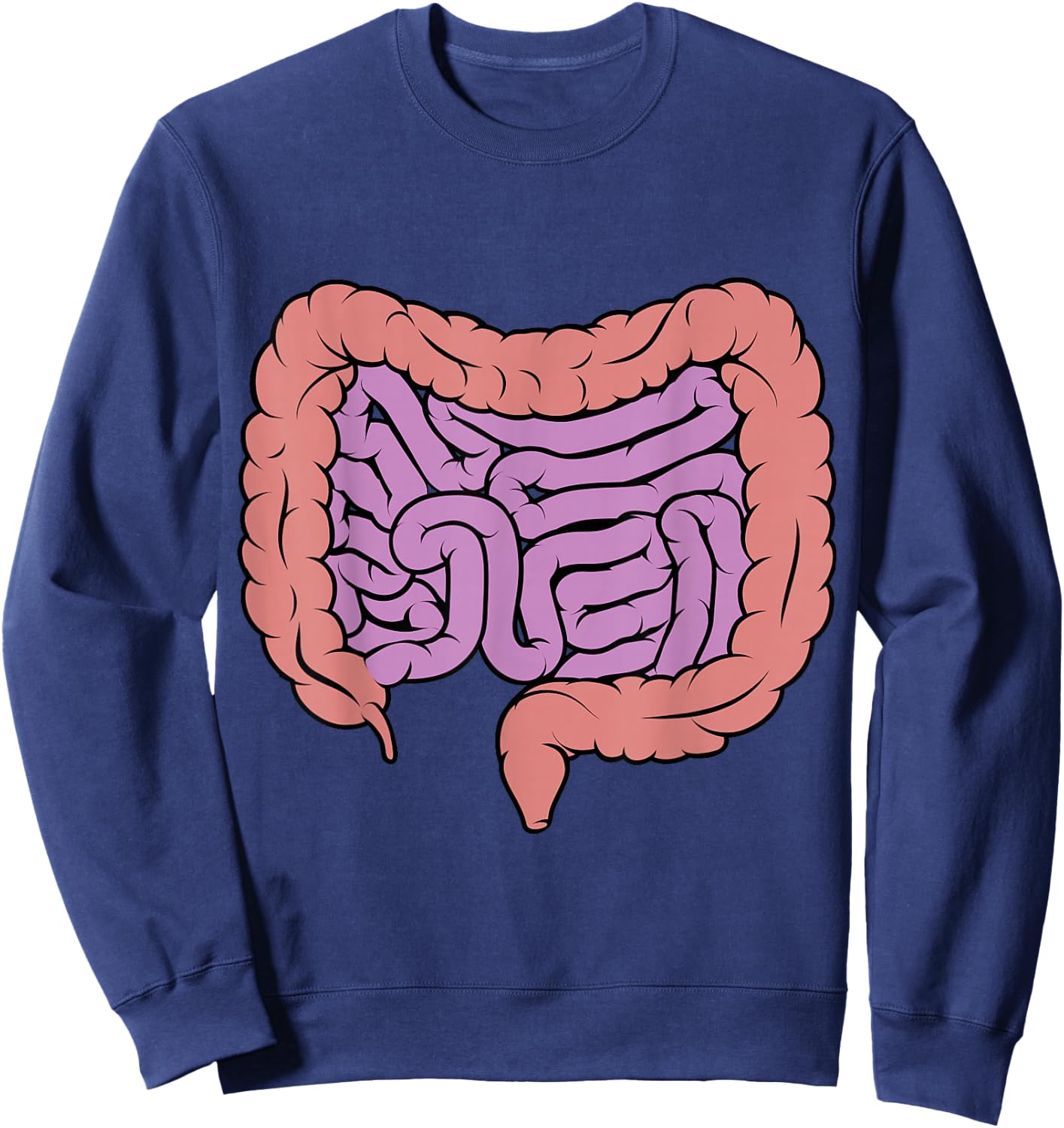 Schéma du système digestif intestinal Sweatshirt - Sweatshirt | Navy