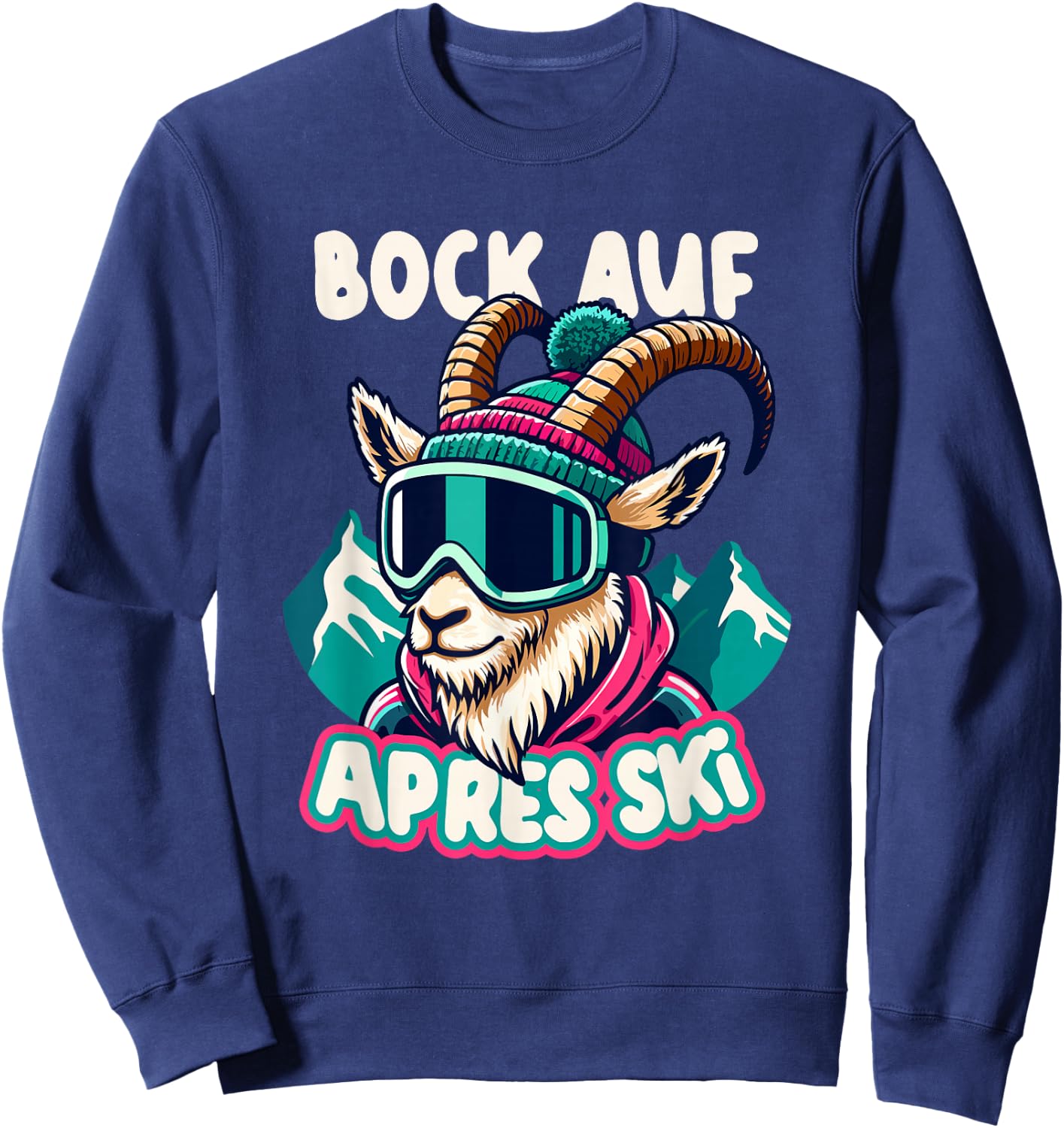 Bock auf Apres-Ski Holiday Winter Party Outfit , black Sweatshirt - Sweatshirt | Navy