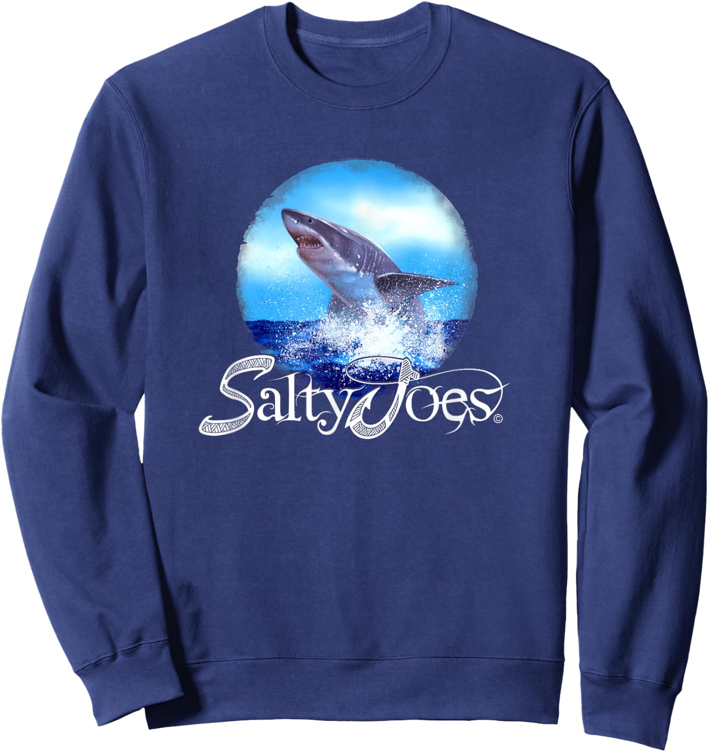 Salty Joe's King of the Ocean Logo Graphic Sweatshirt - Sweatshirt | Navy