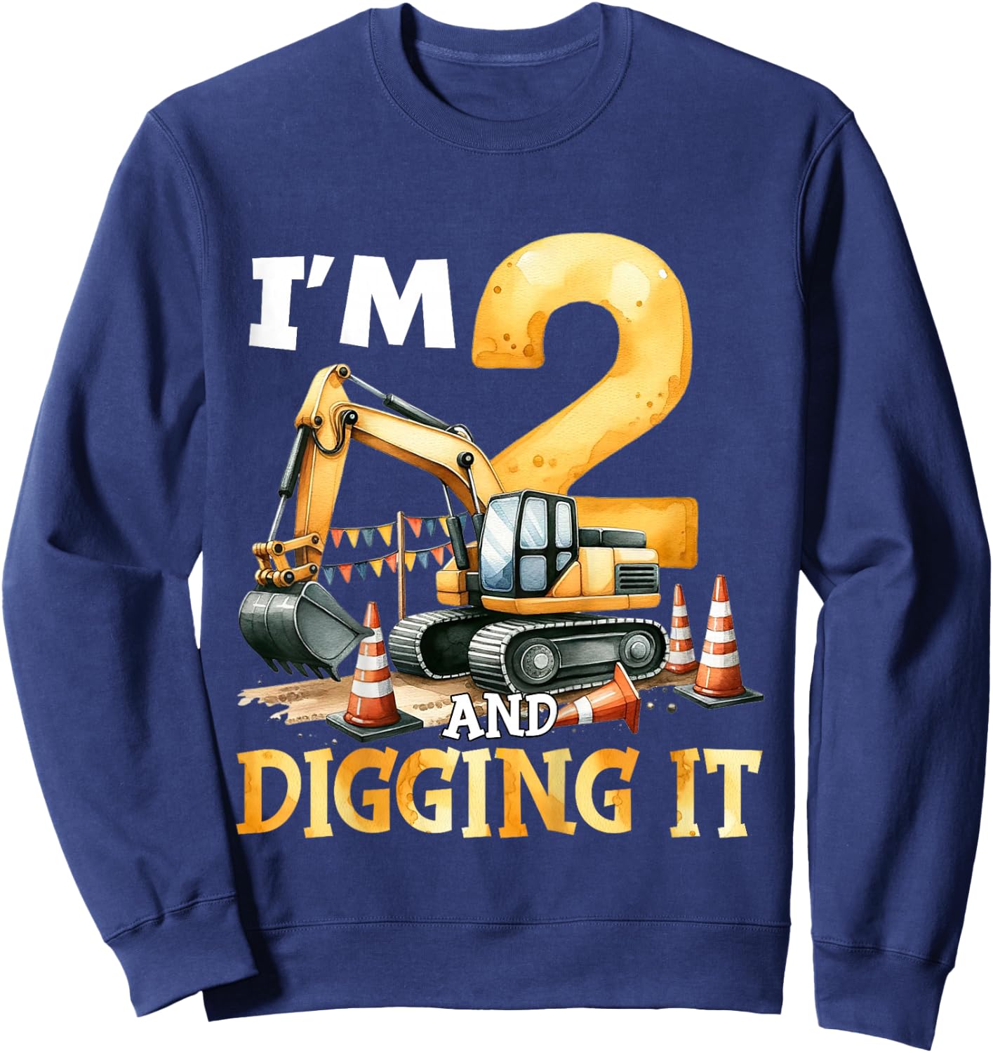 2 Ans 2 Ans garçon Construction garçon 2 Ans Sweatshirt - Sweatshirt | Navy