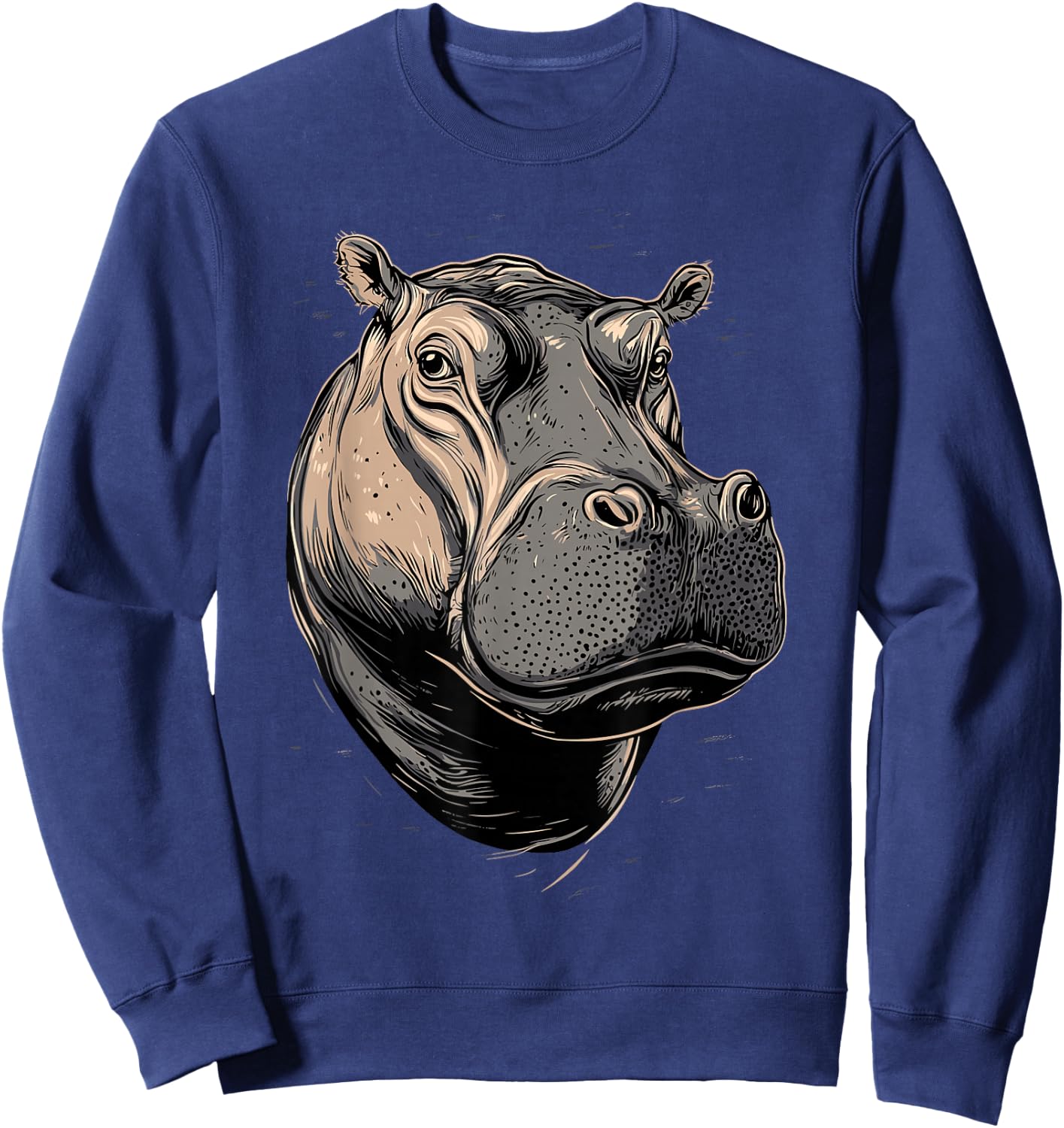 Hippo Hippo Hippopotamus Sweet Hippos Sweatshirt - Sweatshirt | Navy