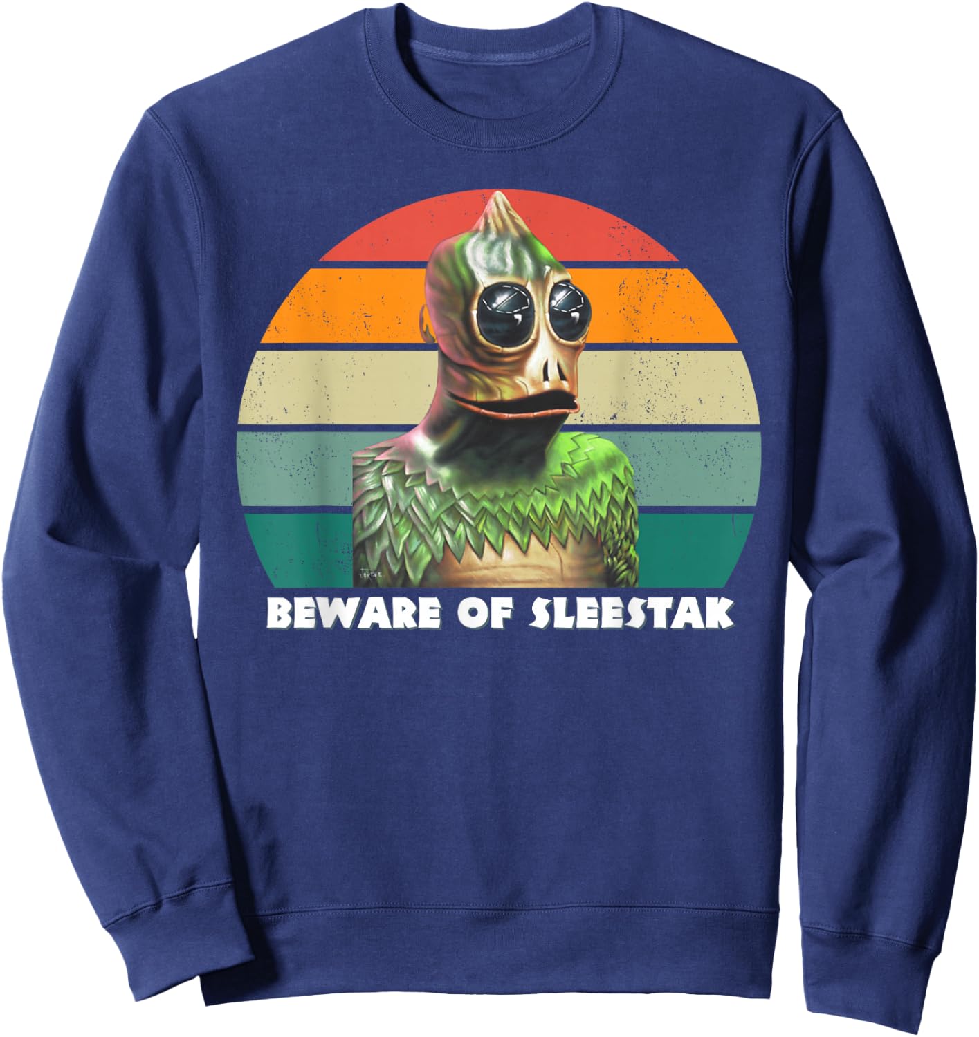 Sleestak, Funny land Of The Lost Shirt, Classic Televison Sweatshirt - Sweatshirt | Navy