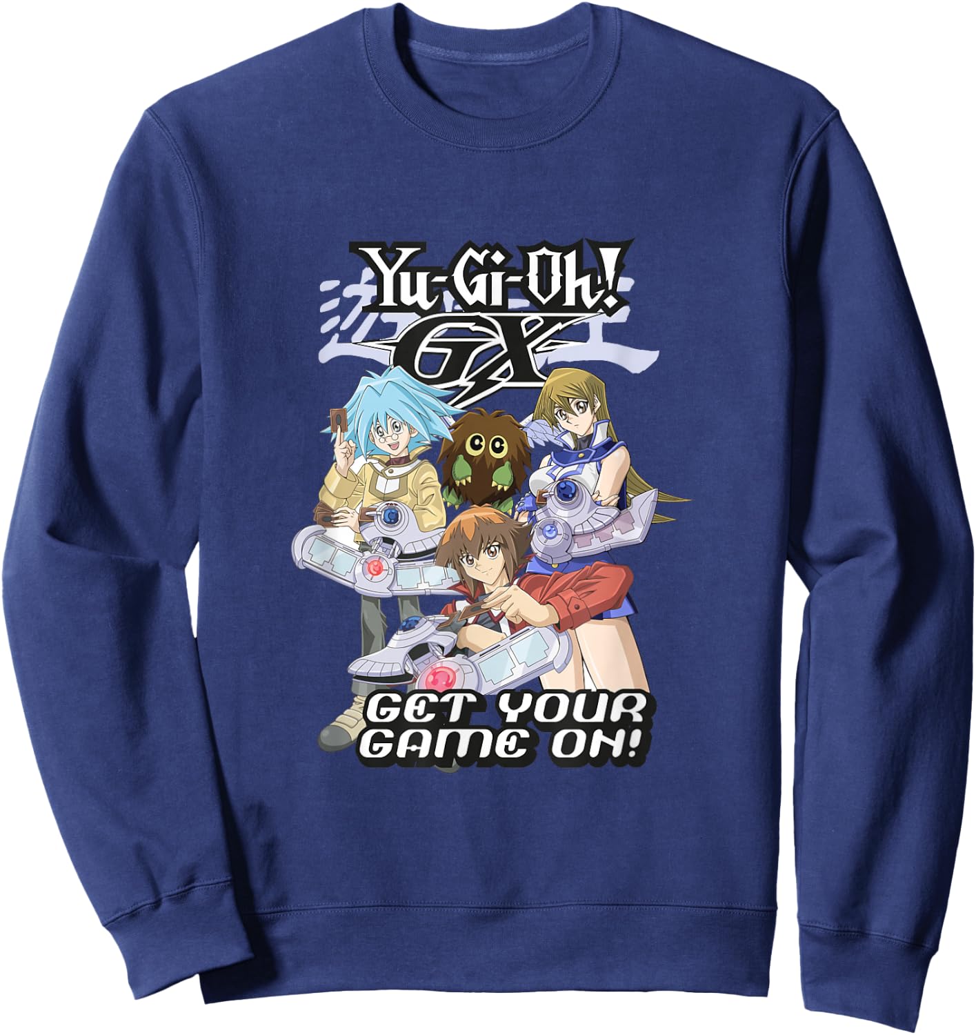 Yu-Gi-Oh! Game On Quote PAPL2535 Game Graphic Clothing Sweatshirt - Sweatshirt | Navy