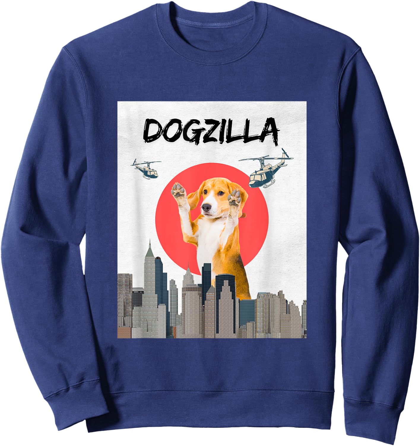Dogzilla - Perfect for dog lovers Sweatshirt - Sweatshirt | Navy