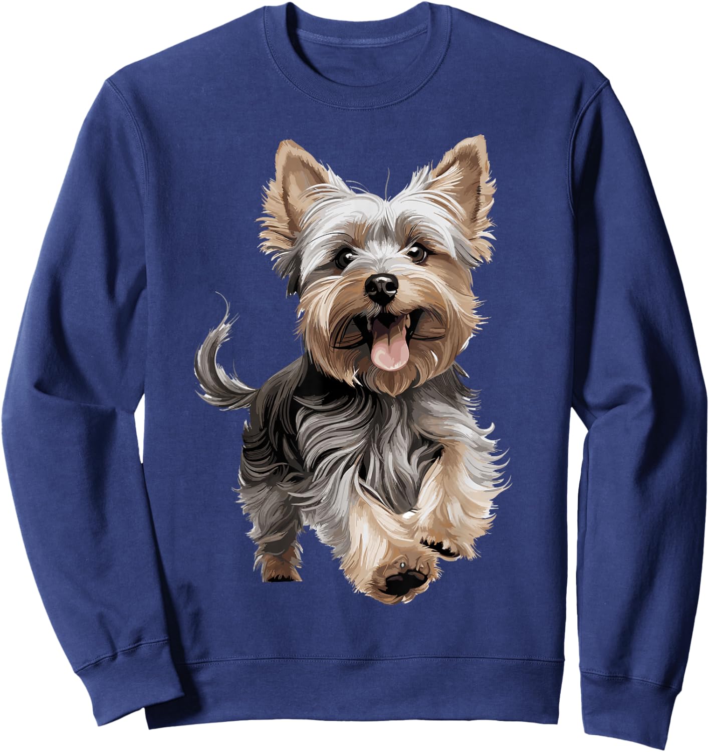 Yorkshire Terrier Yorkie Dog Breed Cute Graphic Sweatshirt - Sweatshirt | Navy