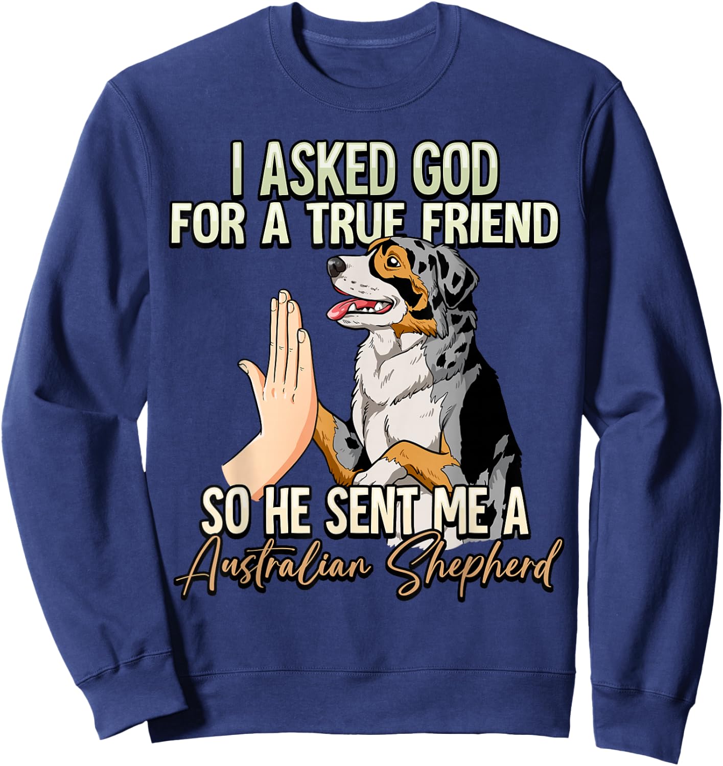 Australian Shepherd Sweatshirt - Sweatshirt | Navy