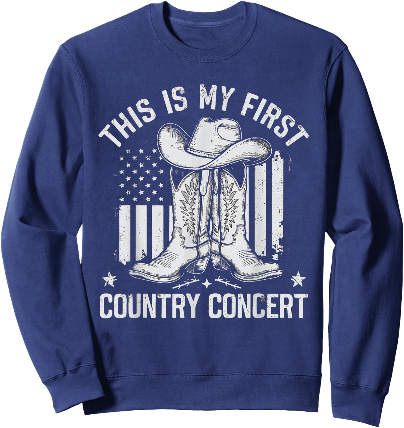 This Is My First Country Concert Sweatshirt - Sweatshirt | Navy