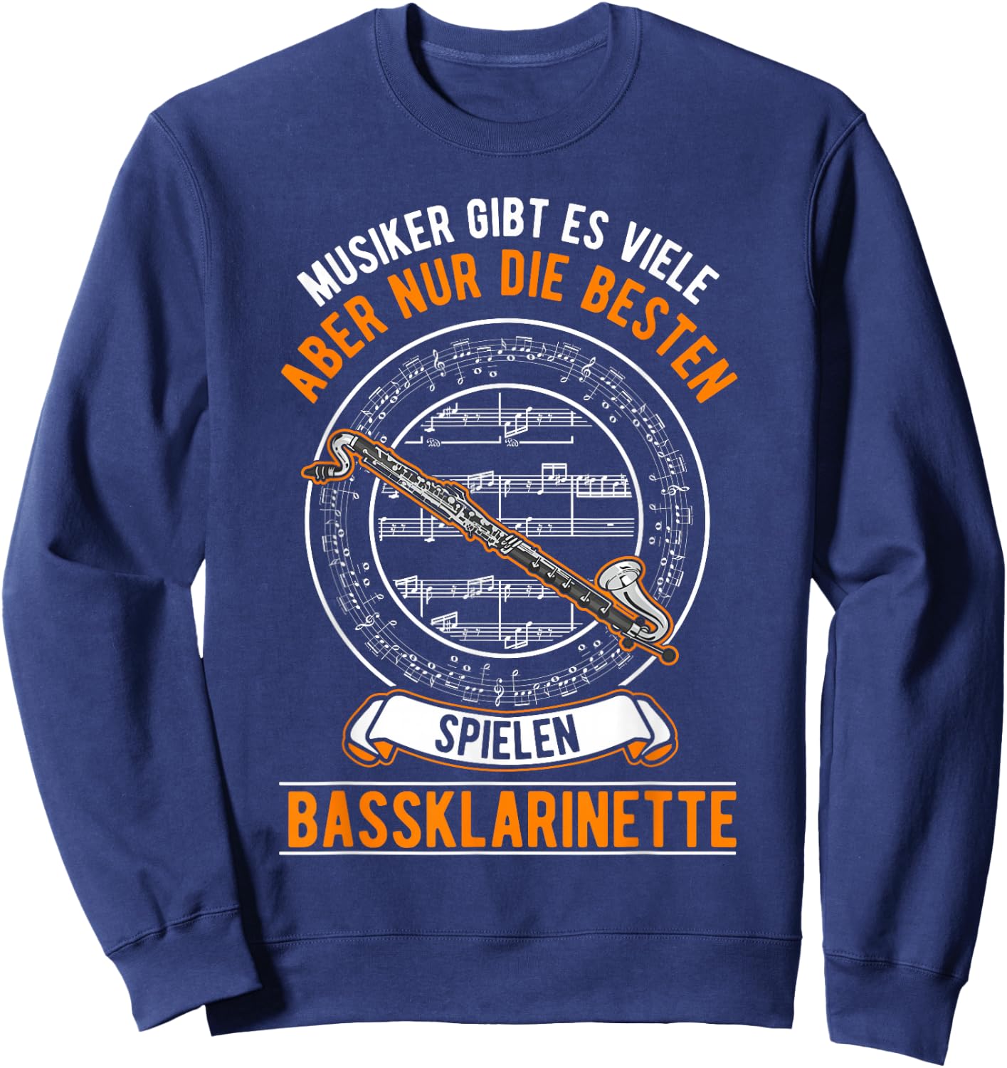 Bassklarinette Spruch Sweatshirt - Sweatshirt | Navy