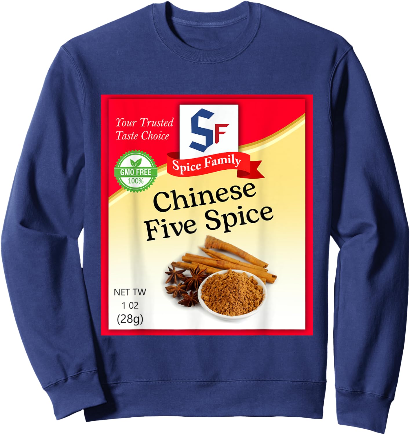 Chinese Five Spice Condiment Holiday Spice Group Costumes Sweatshirt - Sweatshirt | Navy