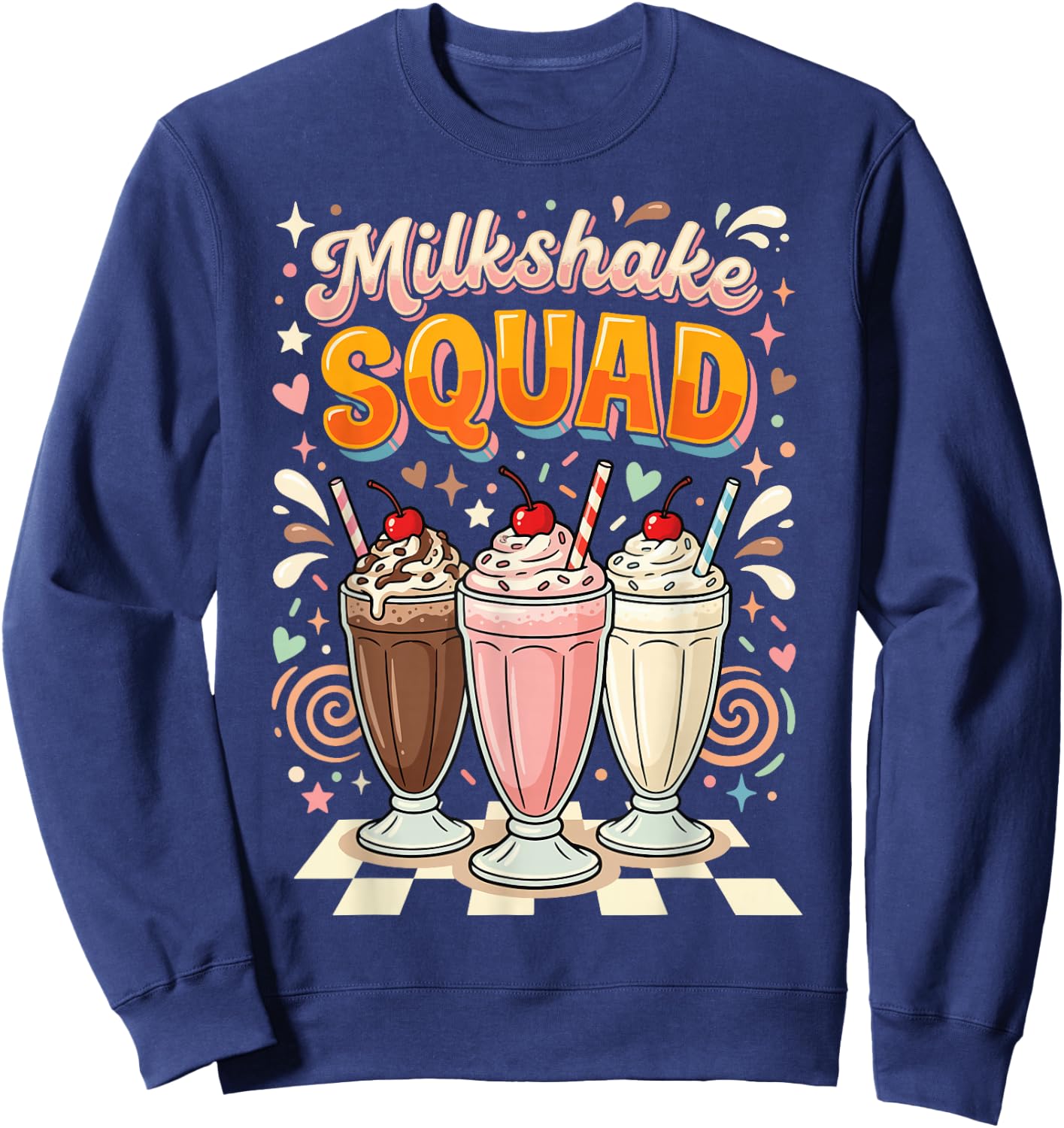 Milkshake Squad Sweatshirt - Sweatshirt | Navy