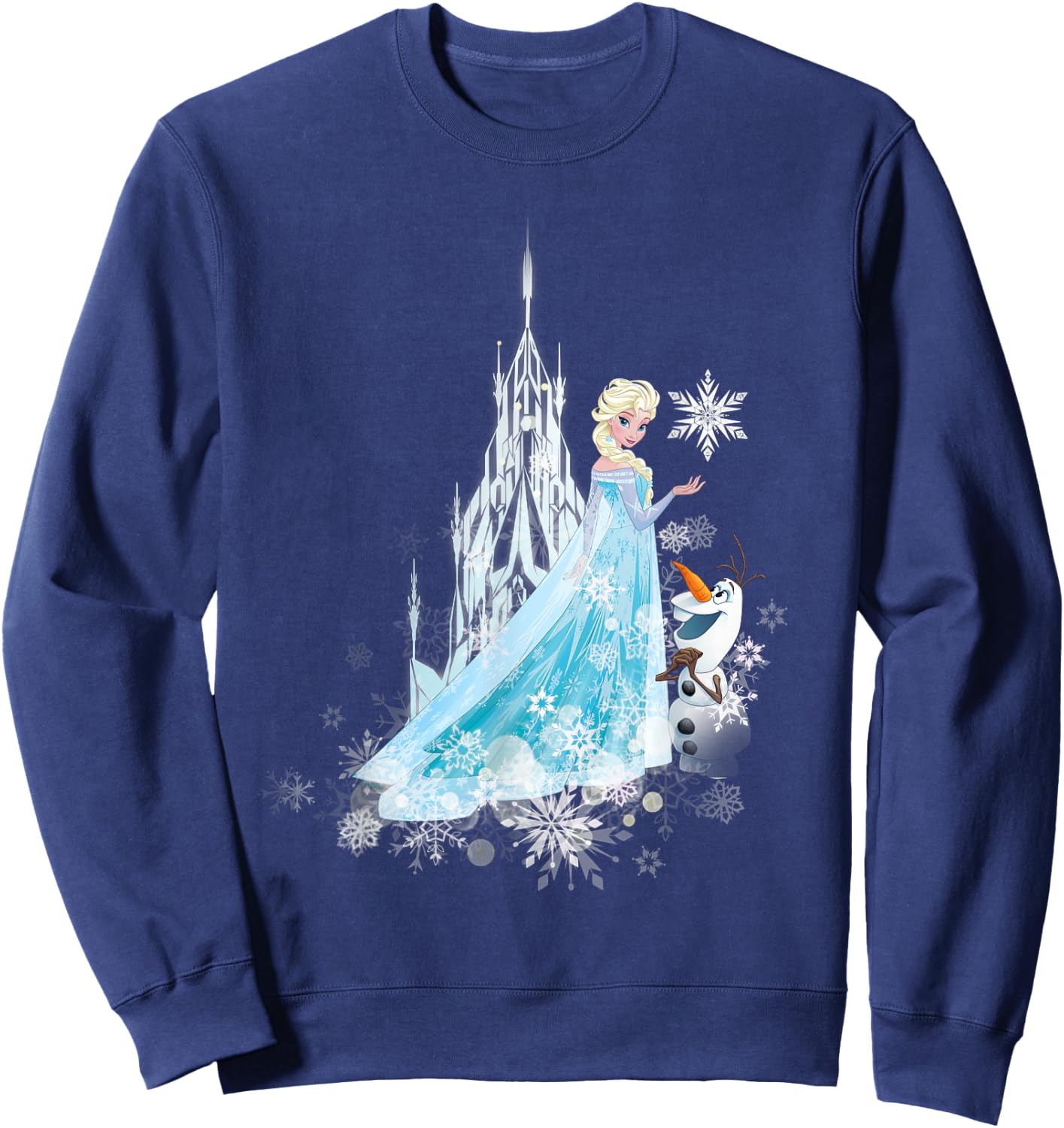Frozen Elsa And Olaf Winter Magic Sweatshirt - Sweatshirt | Navy