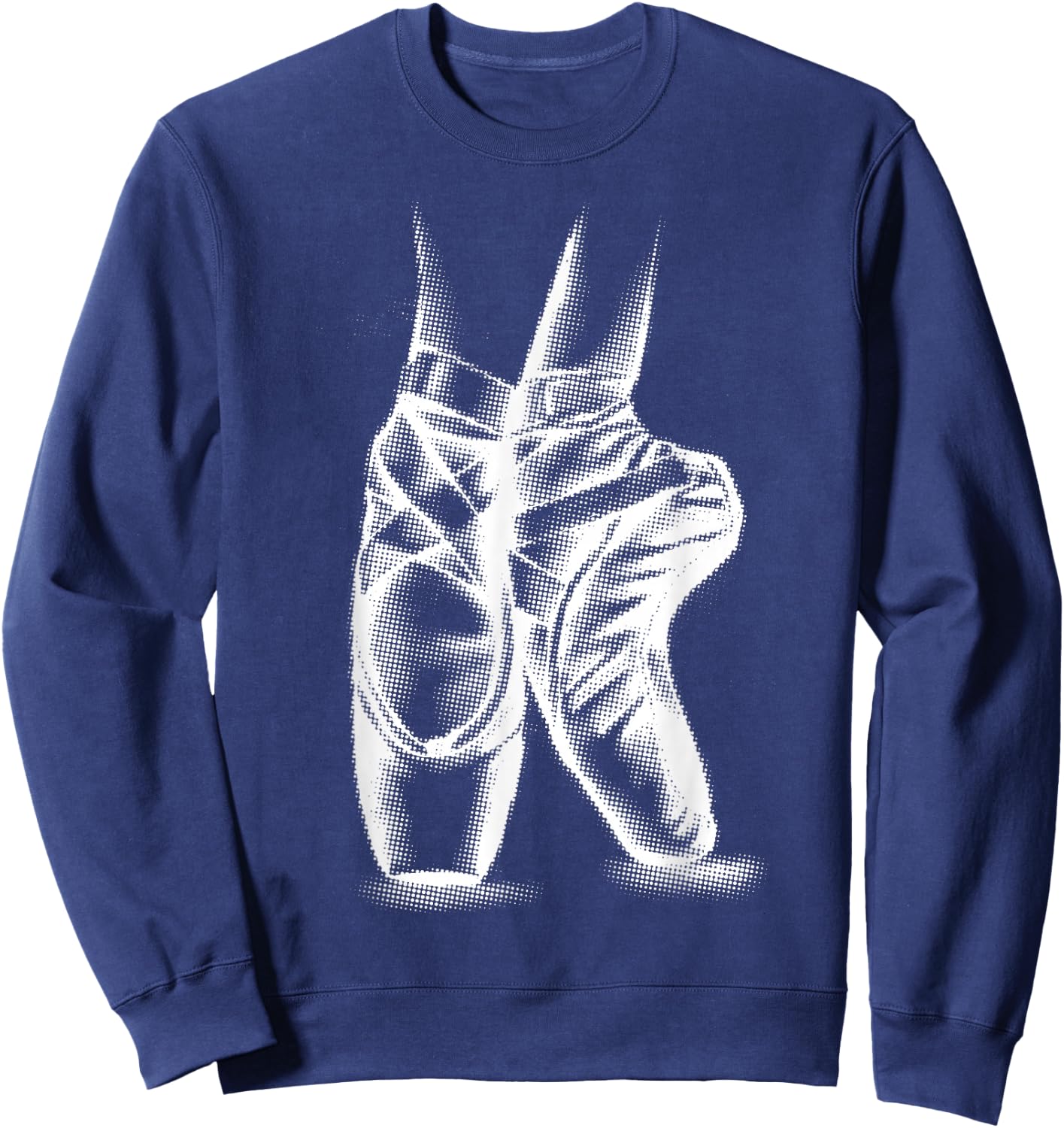 Ballerina Ballet Shoes Shirt | Cool Toe Dancing Gift Sweatshirt - Sweatshirt | Navy