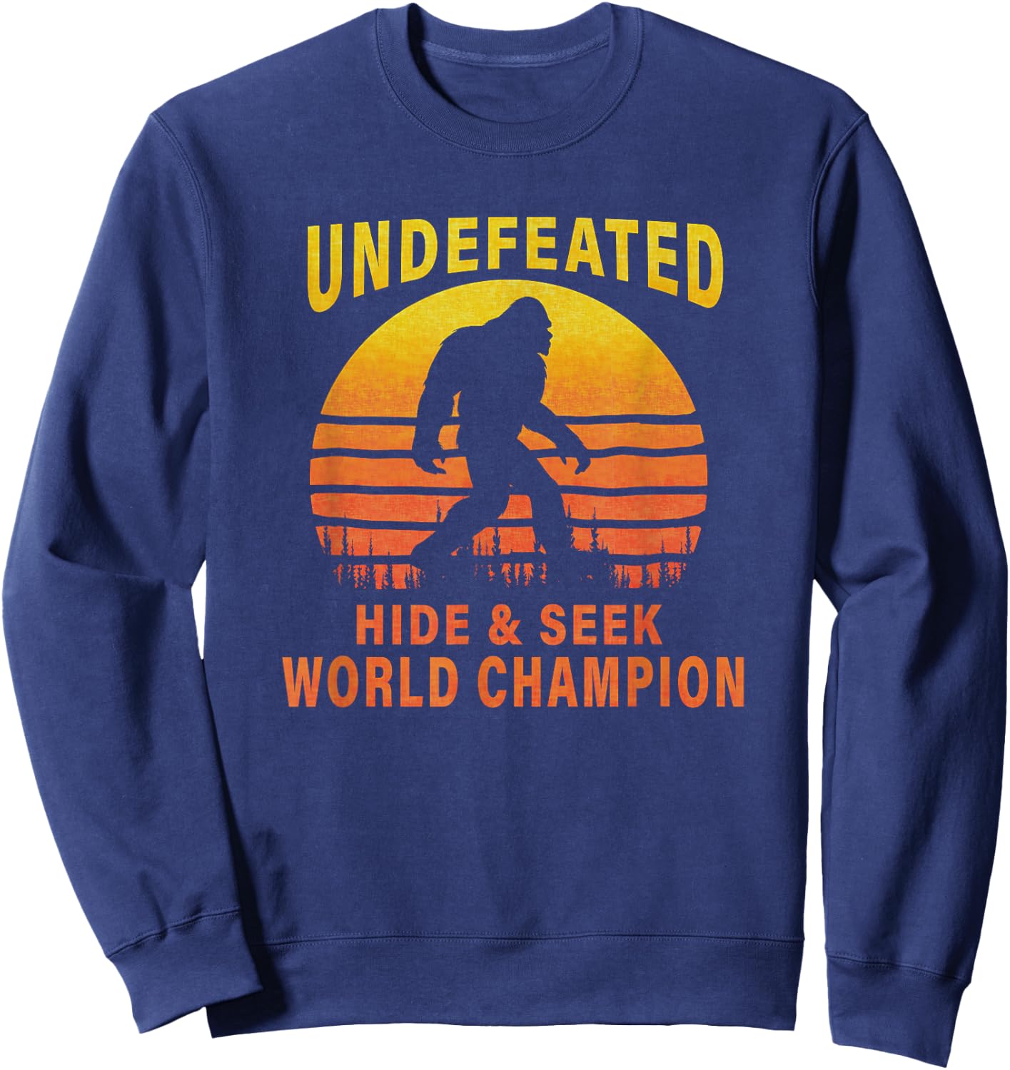 Undefeated Hide And Seek World Champion Bigfoot Sweatshirt - Sweatshirt | Navy