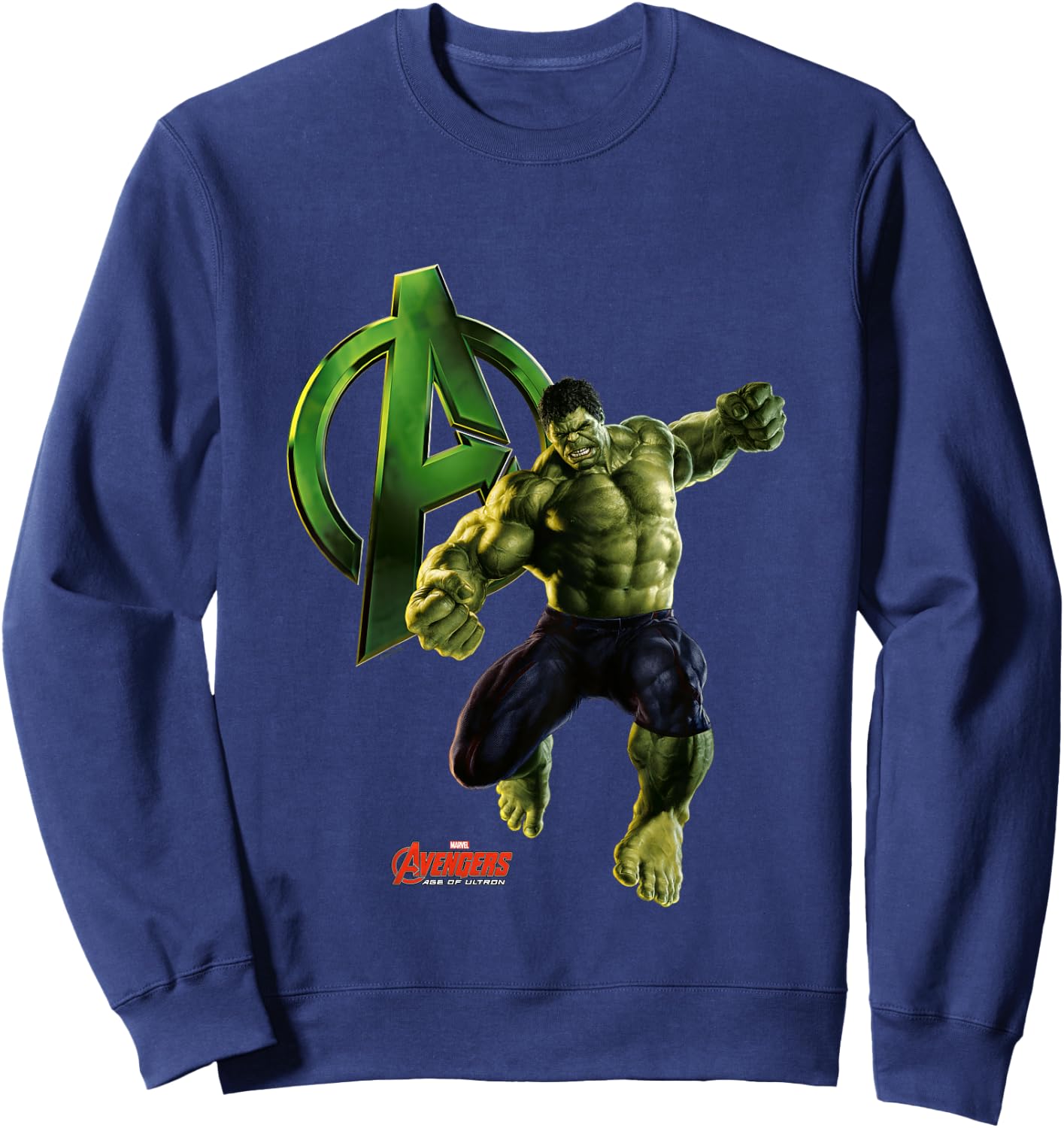 Kids Avengers Age Of Ultron Hulk Sweatshirt - Sweatshirt | Navy