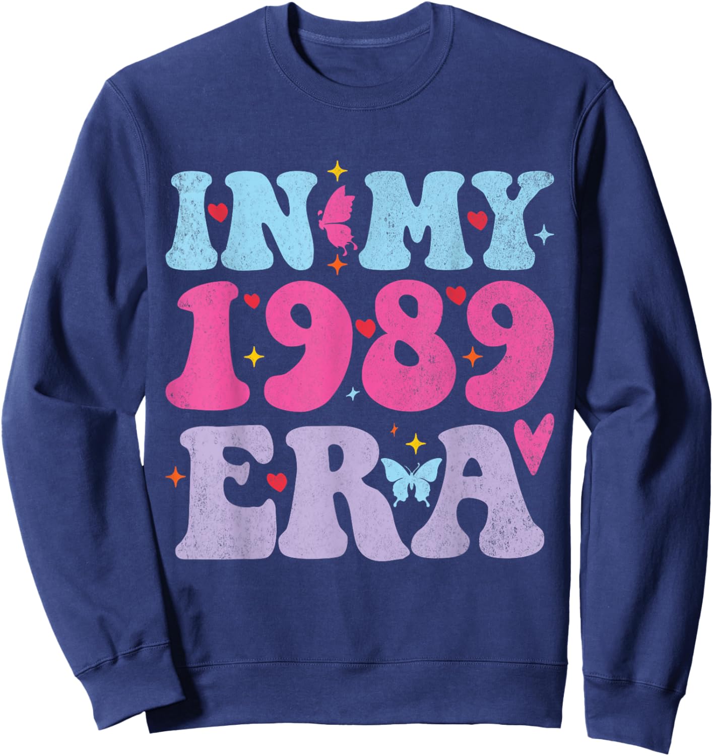 In My 1989 Era Kids Boys Girls Teachers for Youth Sweatshirt - Sweatshirt | Navy