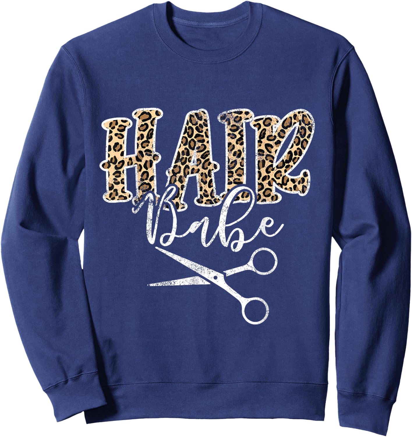 Vintage Hair Babe Hair Stylist Hairdresser Hairstylist Sweatshirt - Sweatshirt | Navy
