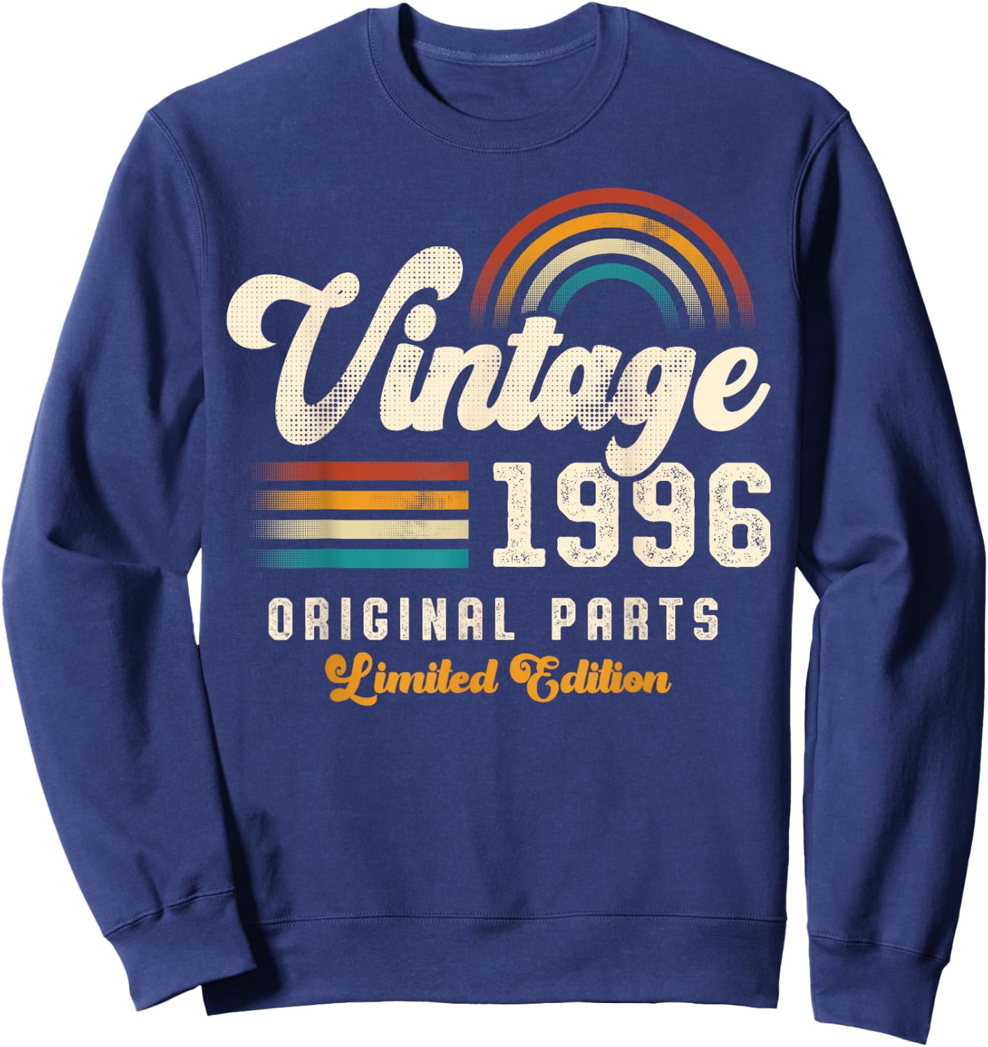 Vintage 1996 Original Parts 29th Anniversary Retro Sweatshirt - Sweatshirt | Navy