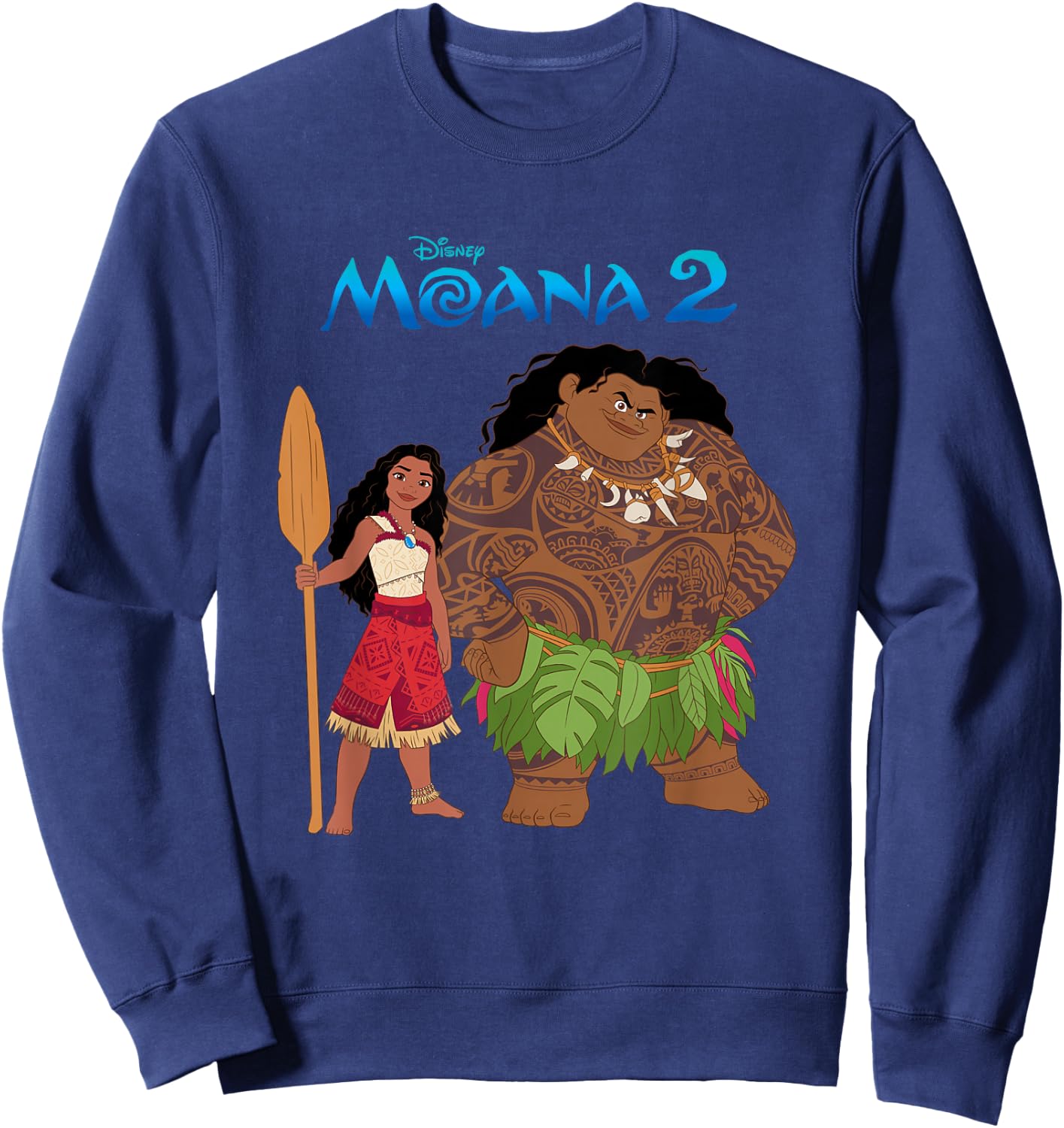 Disney Moana 2 Maui & Moana Oceania Duo , gray Sweatshirt - Sweatshirt | Navy