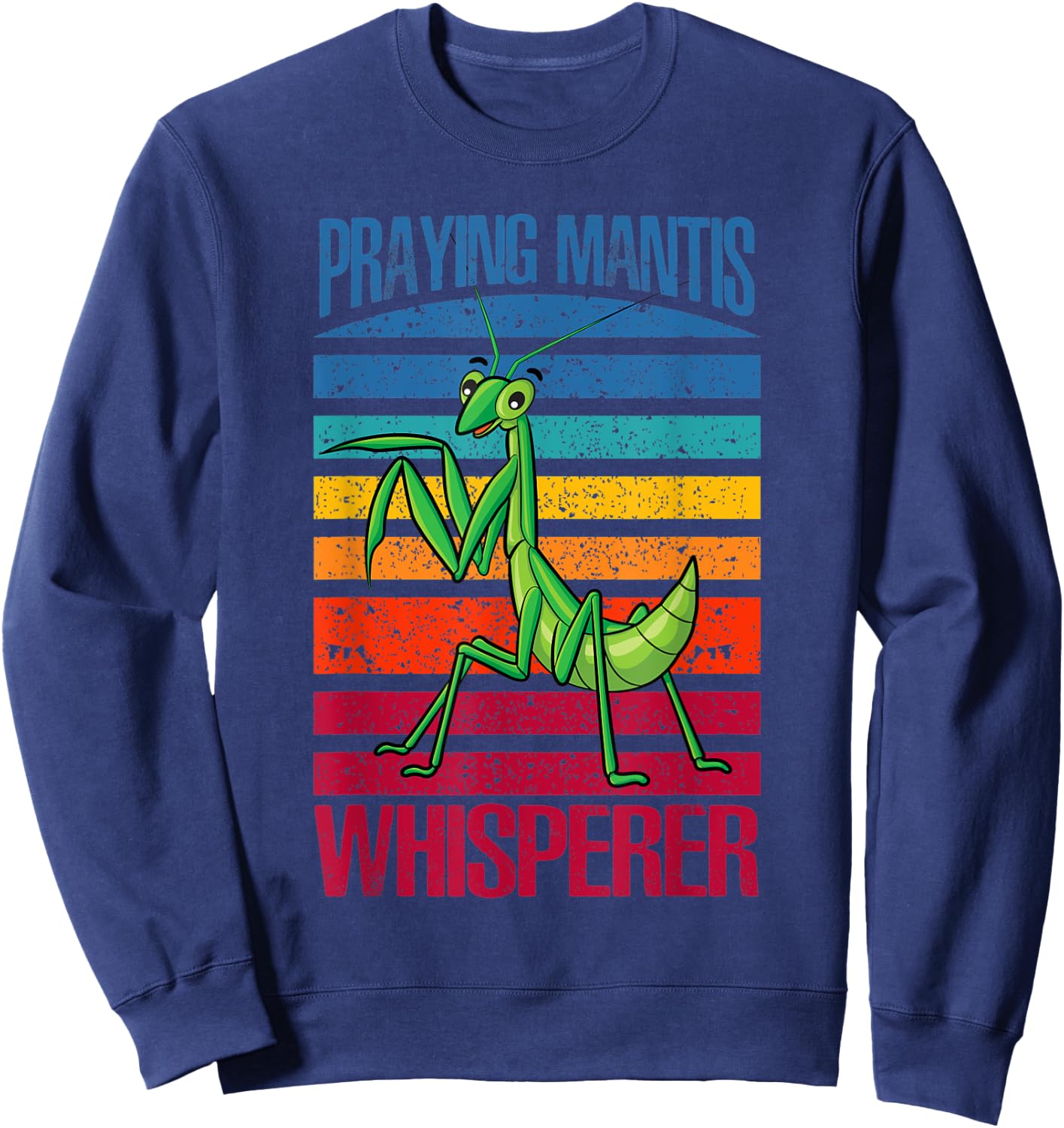 Praying Mantis Whisperer Mantis Garden Ninja Sweatshirt - Sweatshirt | Navy