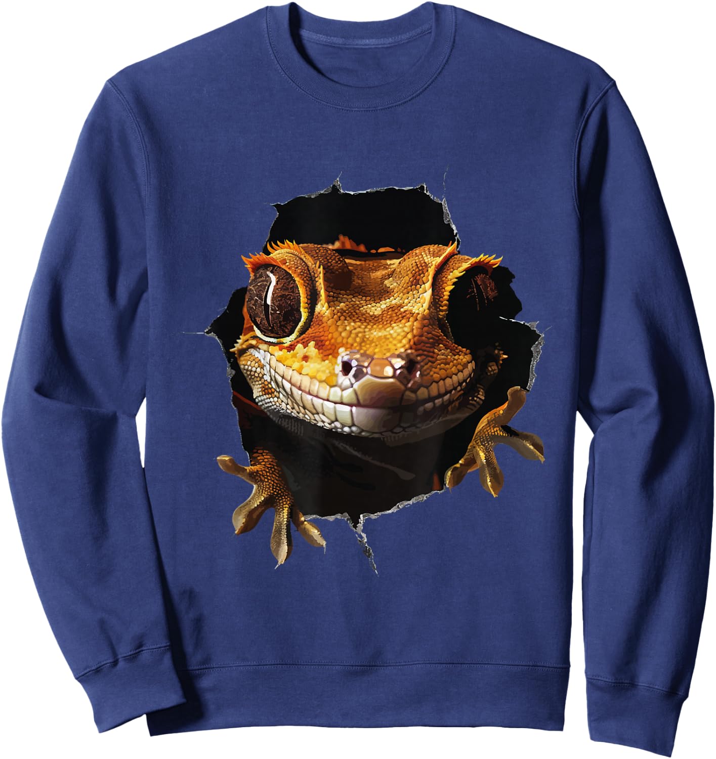 Crested Gecko Sweatshirt - Sweatshirt | Navy