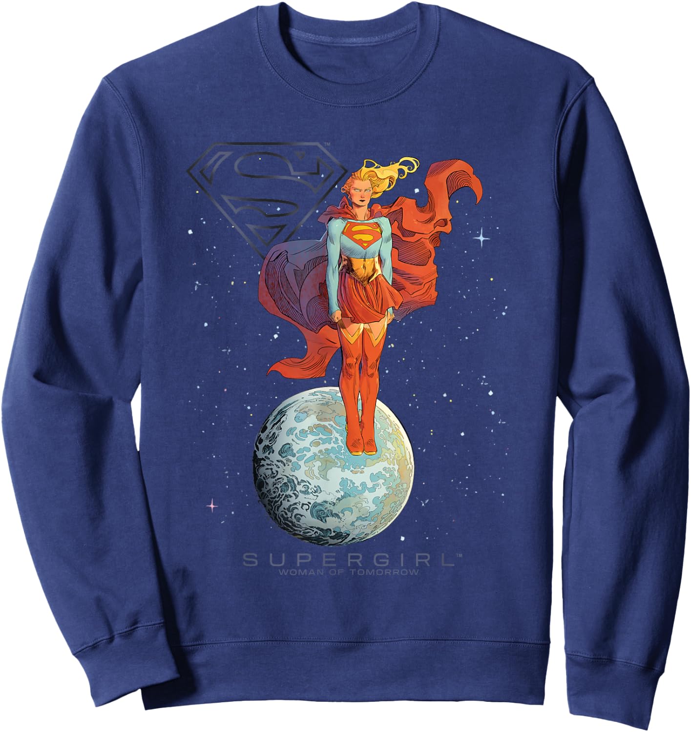 Supergirl Galactic Woman of Tomorrow Sweatshirt - Sweatshirt | Navy