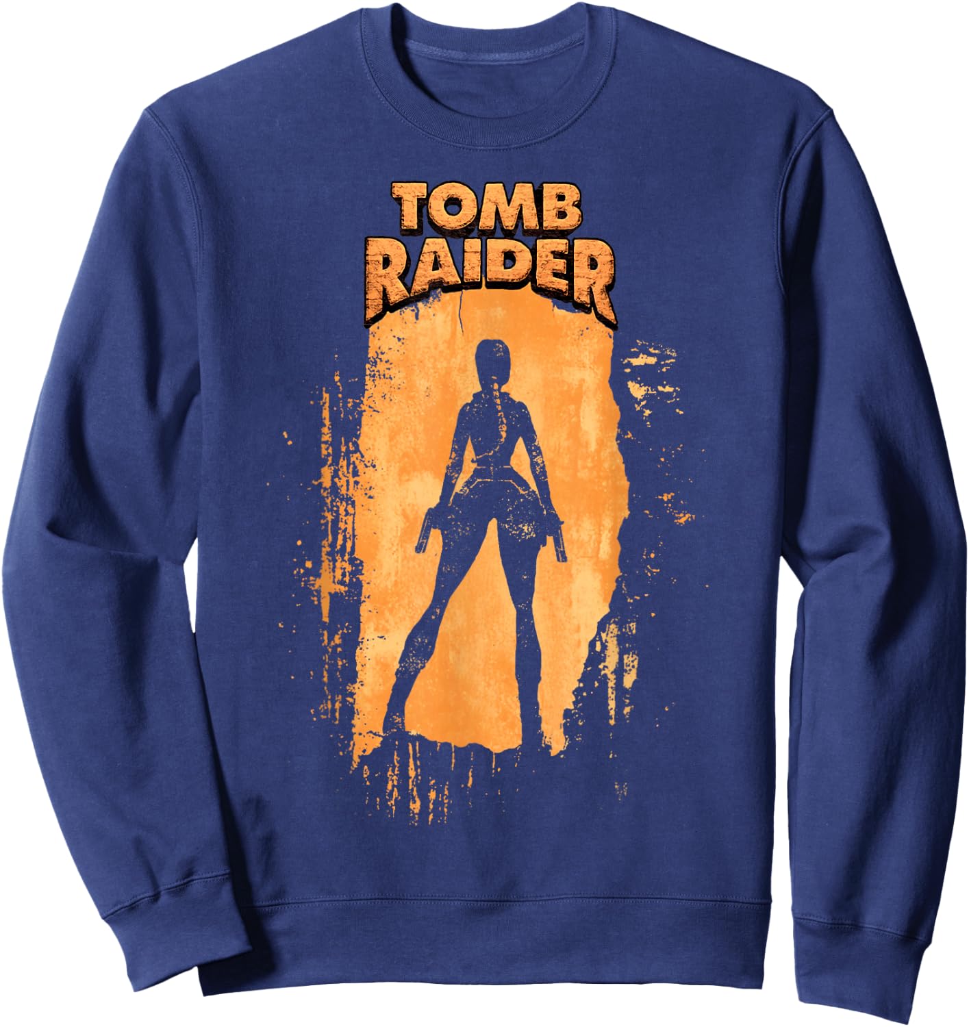 Offizielles Tomb Raider Lara Croft Adventure Begins Vintage Sweatshirt - Sweatshirt | Navy