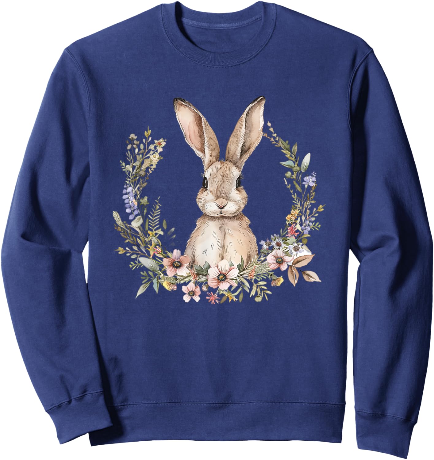 Bunny Lover Graphic Design Rabbit Owner , Black, S Sweatshirt - Sweatshirt | Navy