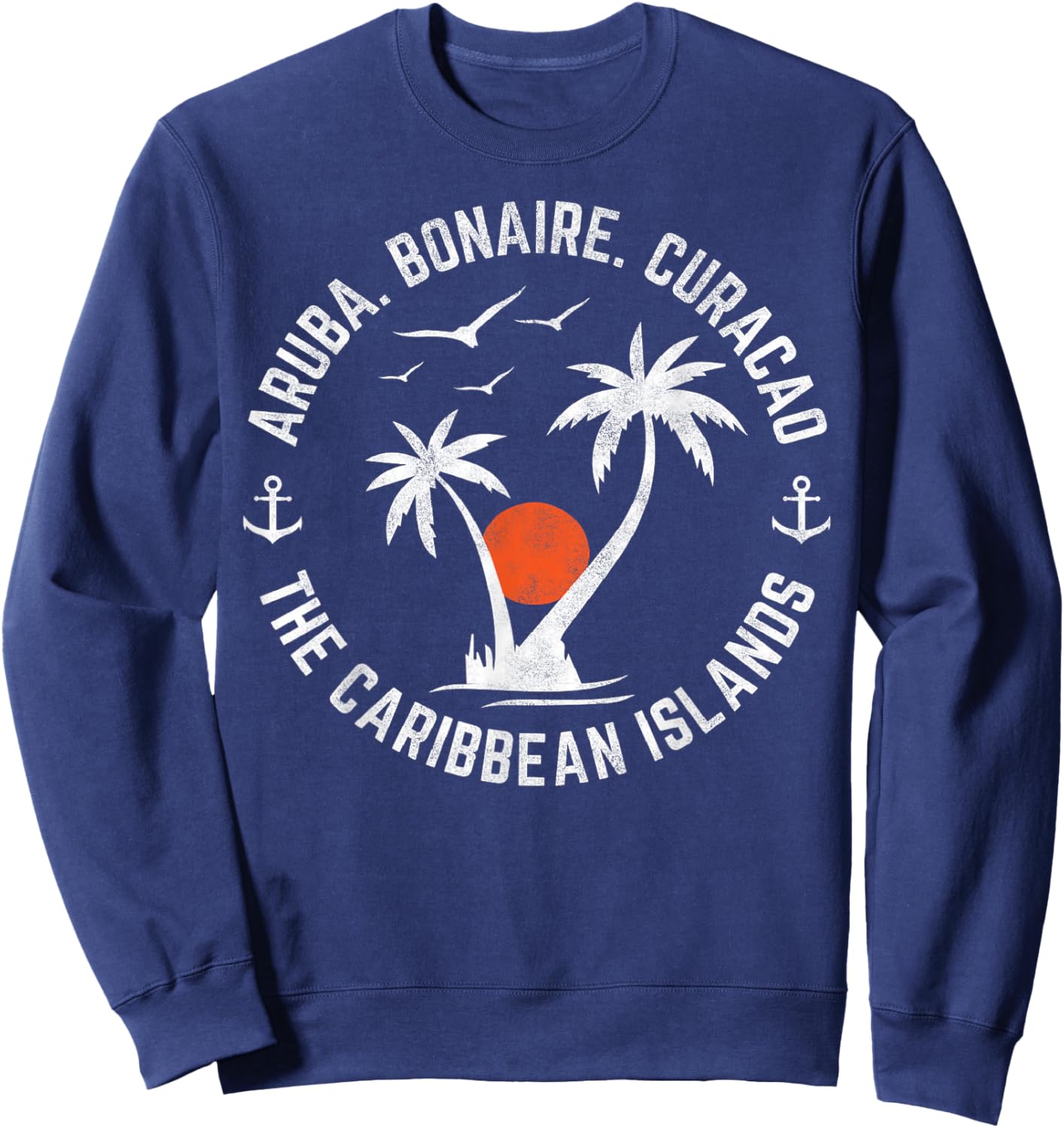 Souvenir Aruba Bonaire Curacao Caribbean Islands Vacation Sweatshirt - Sweatshirt | Navy