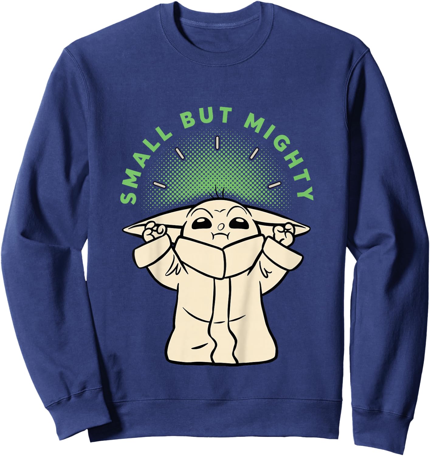 Kids The Mandalorian Small But Mighty Grogu Sweatshirt - Sweatshirt | Navy