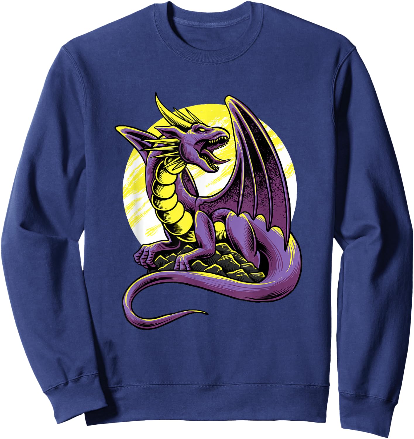 Non Binary Dragon Agender Non-Binary Pride LGBTQ Genderqueer Sweatshirt - Sweatshirt | Navy