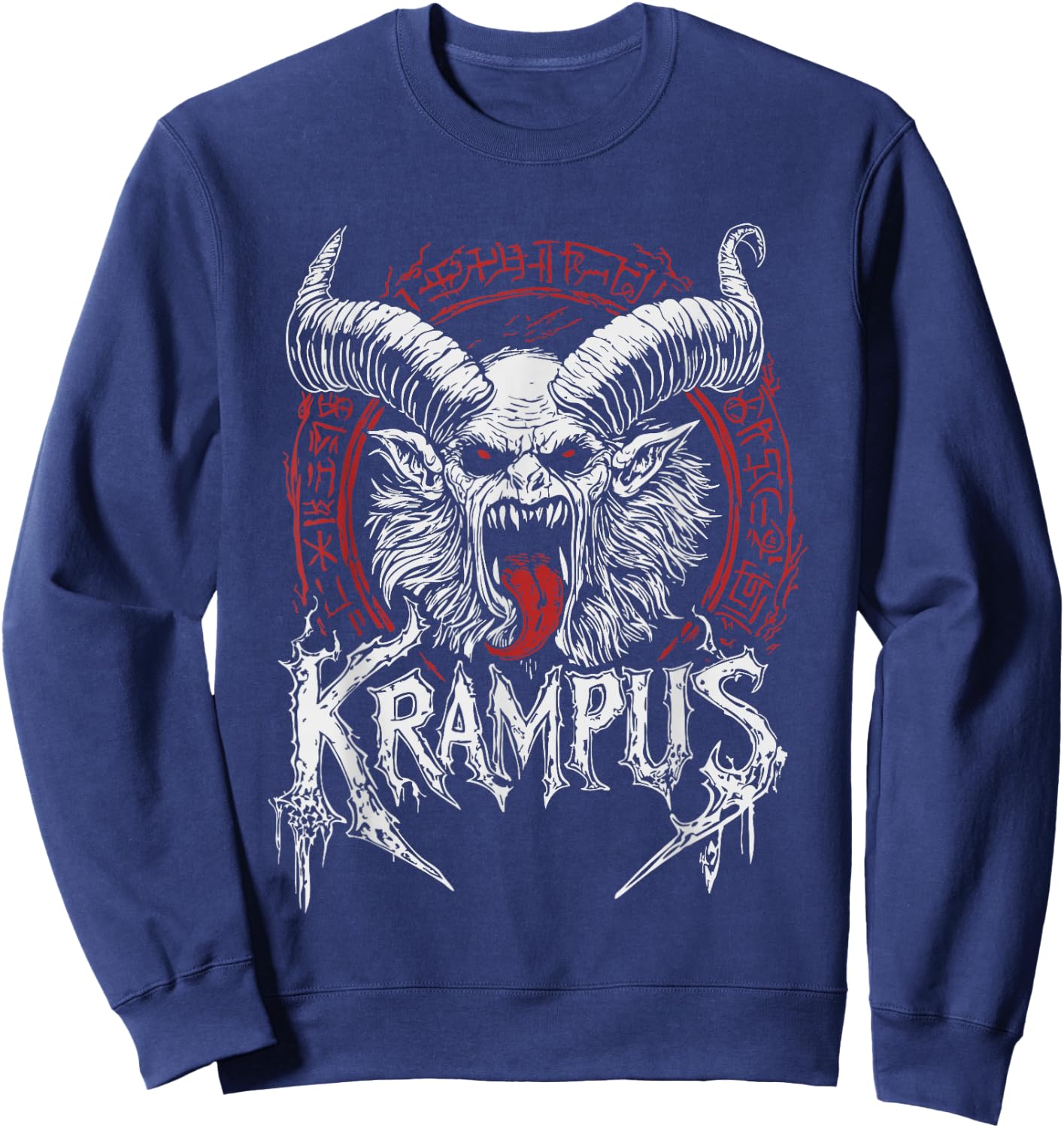 Kramperl Perchten Knecht Ruprecht Christmas Demon Krampus , black Sweatshirt - Sweatshirt | Navy